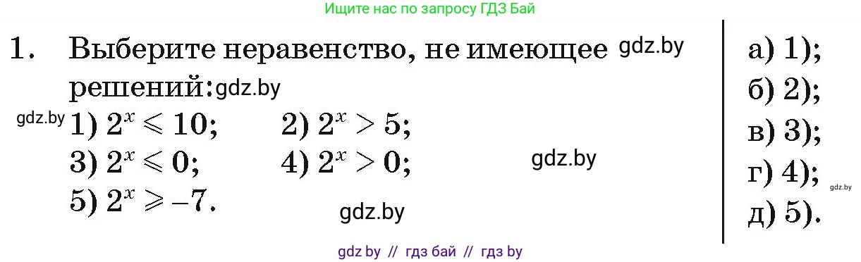 Алгебра, 11 класс Учебник, авторы: Арефьева Ирина Глебовна, Пирютко Ольга Николаевна, издательство Народная асвета, Минск, 2020, бирюзового цвета, страница 250, номер 1, Условие