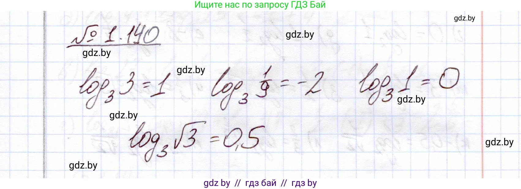 Алгебра, 11 класс Учебник, авторы: Арефьева Ирина Глебовна, Пирютко Ольга Николаевна, издательство Народная асвета, Минск, 2020, бирюзового цвета, страница 40, номер 1.140, Решение