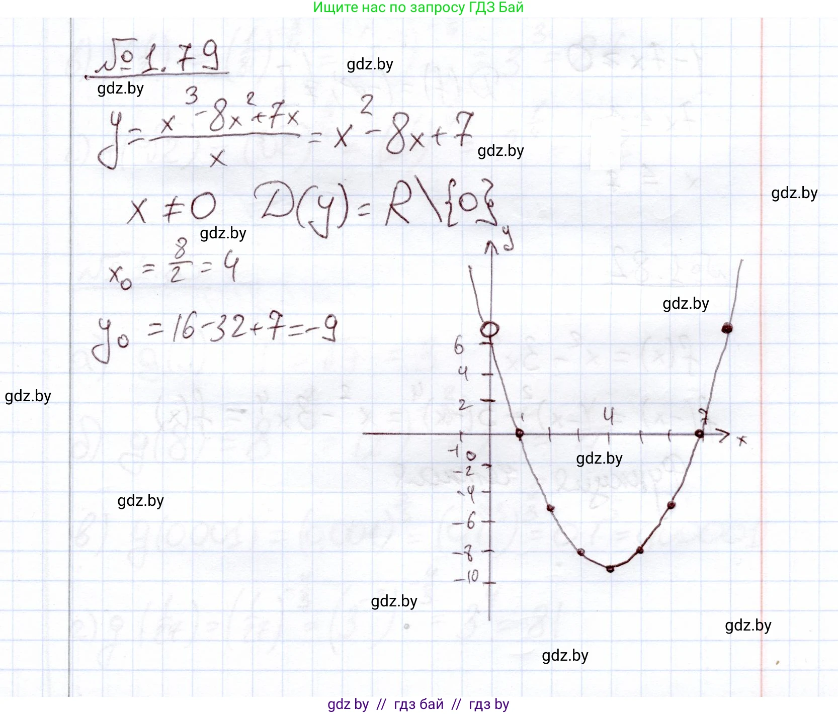 Алгебра, 11 класс Учебник, авторы: Арефьева Ирина Глебовна, Пирютко Ольга Николаевна, издательство Народная асвета, Минск, 2020, бирюзового цвета, страница 21, номер 1.79, Решение