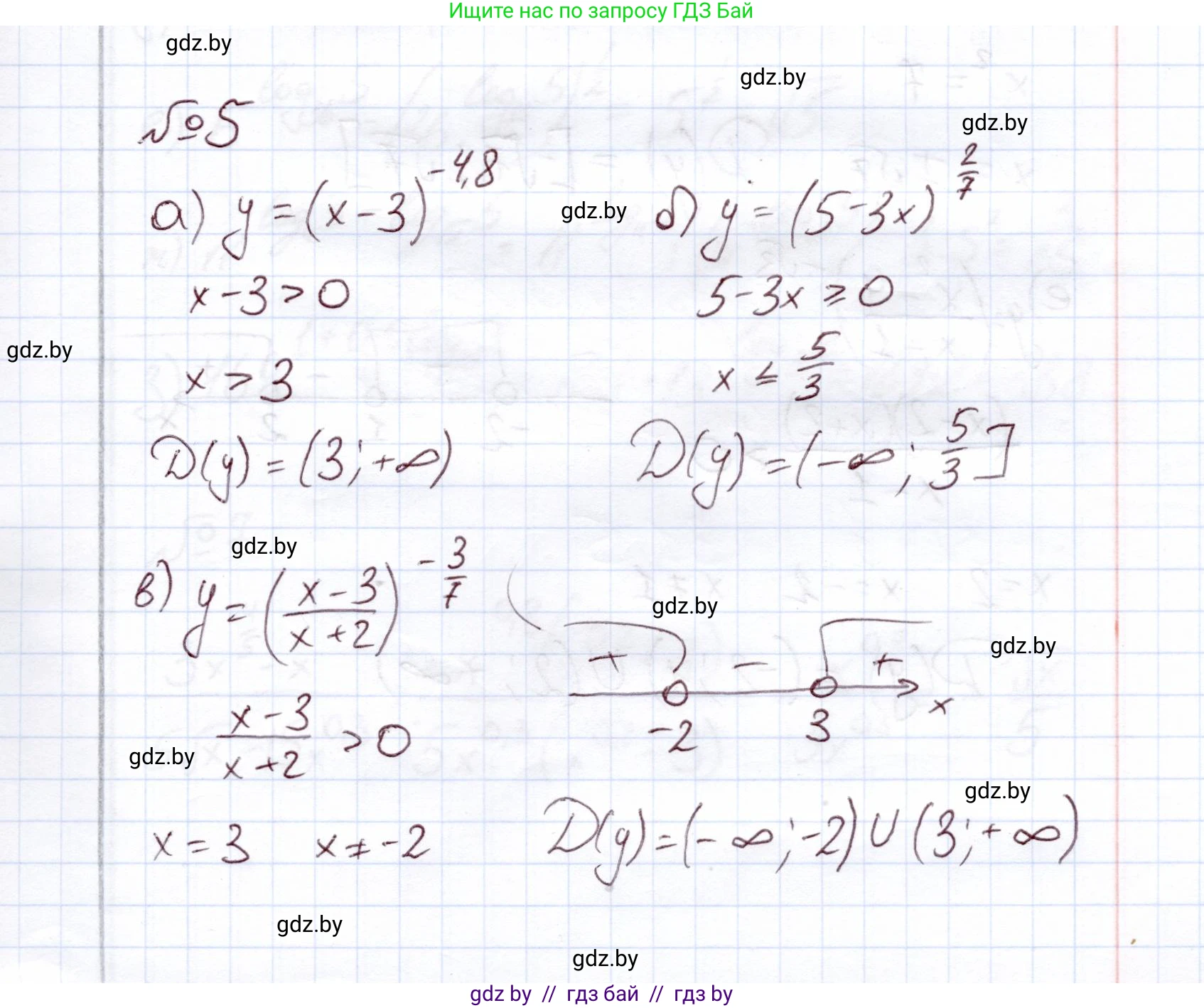 Алгебра, 11 класс Учебник, авторы: Арефьева Ирина Глебовна, Пирютко Ольга Николаевна, издательство Народная асвета, Минск, 2020, бирюзового цвета, страница 45, номер 5, Решение