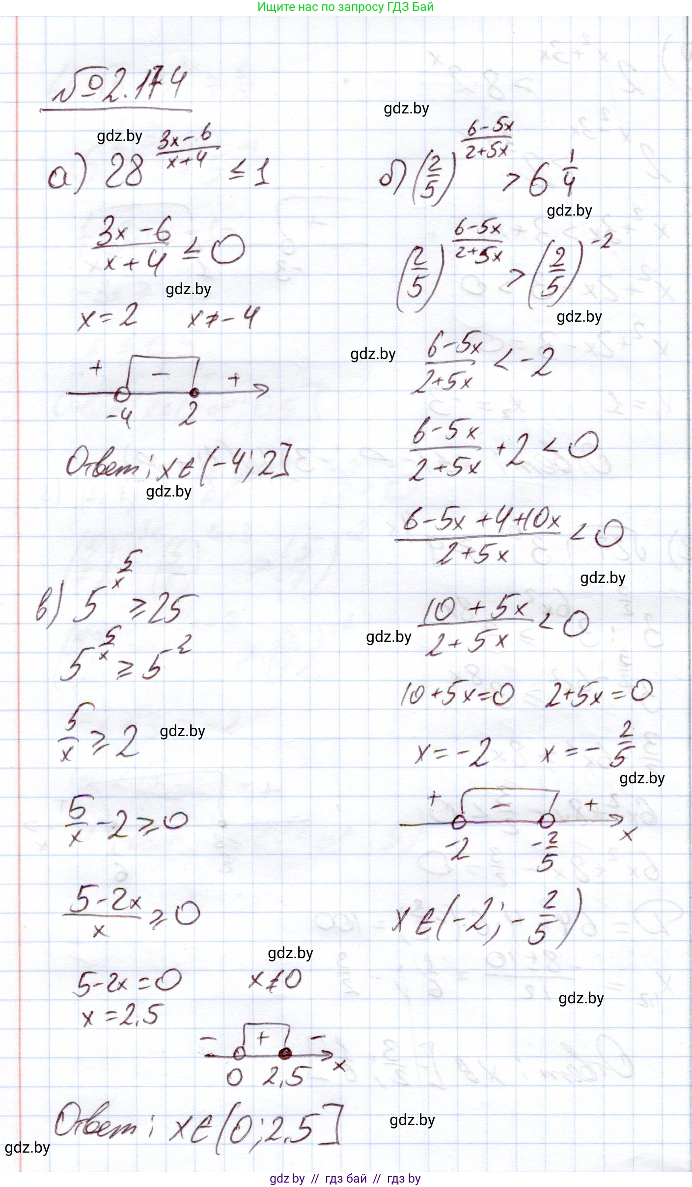 Алгебра, 11 класс Учебник, авторы: Арефьева Ирина Глебовна, Пирютко Ольга Николаевна, издательство Народная асвета, Минск, 2020, бирюзового цвета, страница 91, номер 2.174, Решение