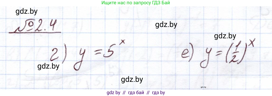Алгебра, 11 класс Учебник, авторы: Арефьева Ирина Глебовна, Пирютко Ольга Николаевна, издательство Народная асвета, Минск, 2020, бирюзового цвета, страница 52, номер 2.4, Решение
