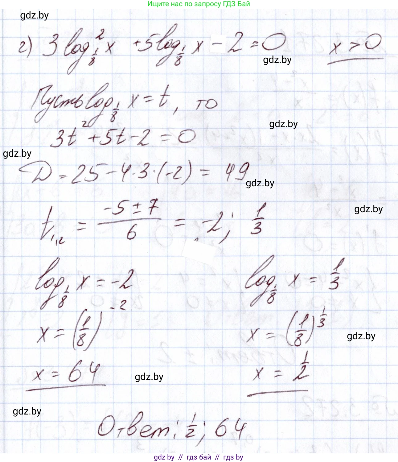 Алгебра, 11 класс Учебник, авторы: Арефьева Ирина Глебовна, Пирютко Ольга Николаевна, издательство Народная асвета, Минск, 2020, бирюзового цвета, страница 162, номер 3.269, Решение (продолжение 2)