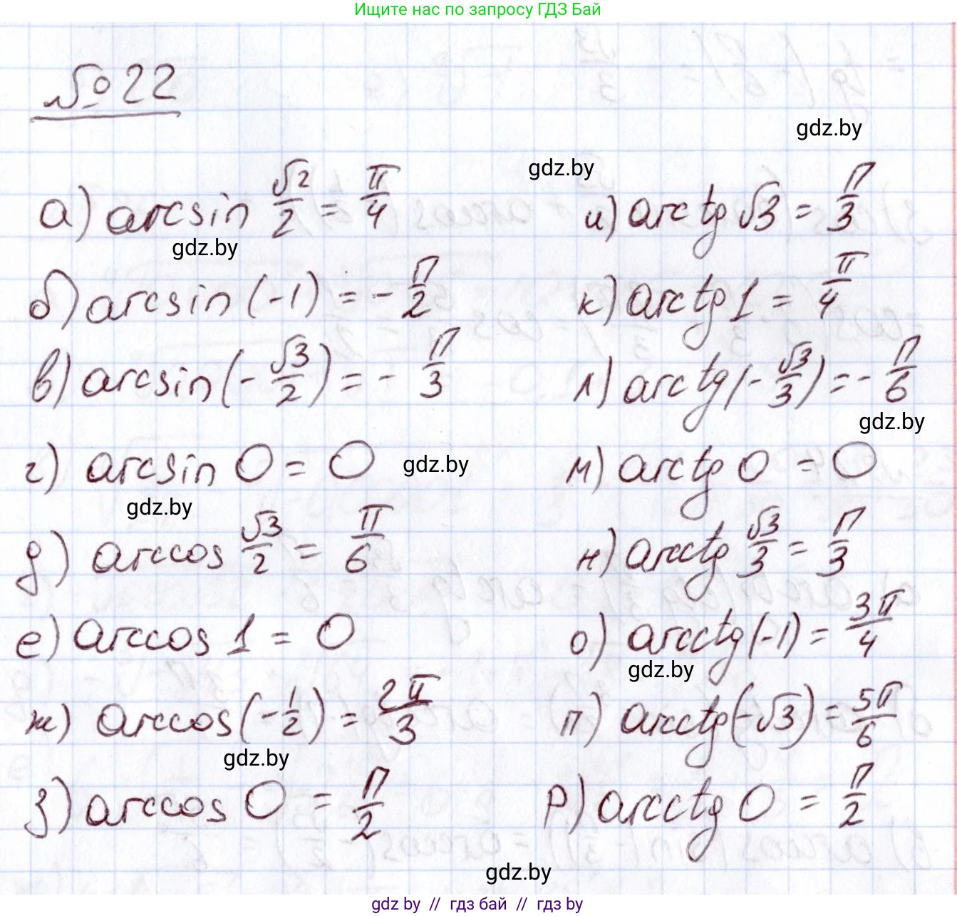 Алгебра, 11 класс Учебник, авторы: Арефьева Ирина Глебовна, Пирютко Ольга Николаевна, издательство Народная асвета, Минск, 2020, бирюзового цвета, страница 168, номер 22, Решение