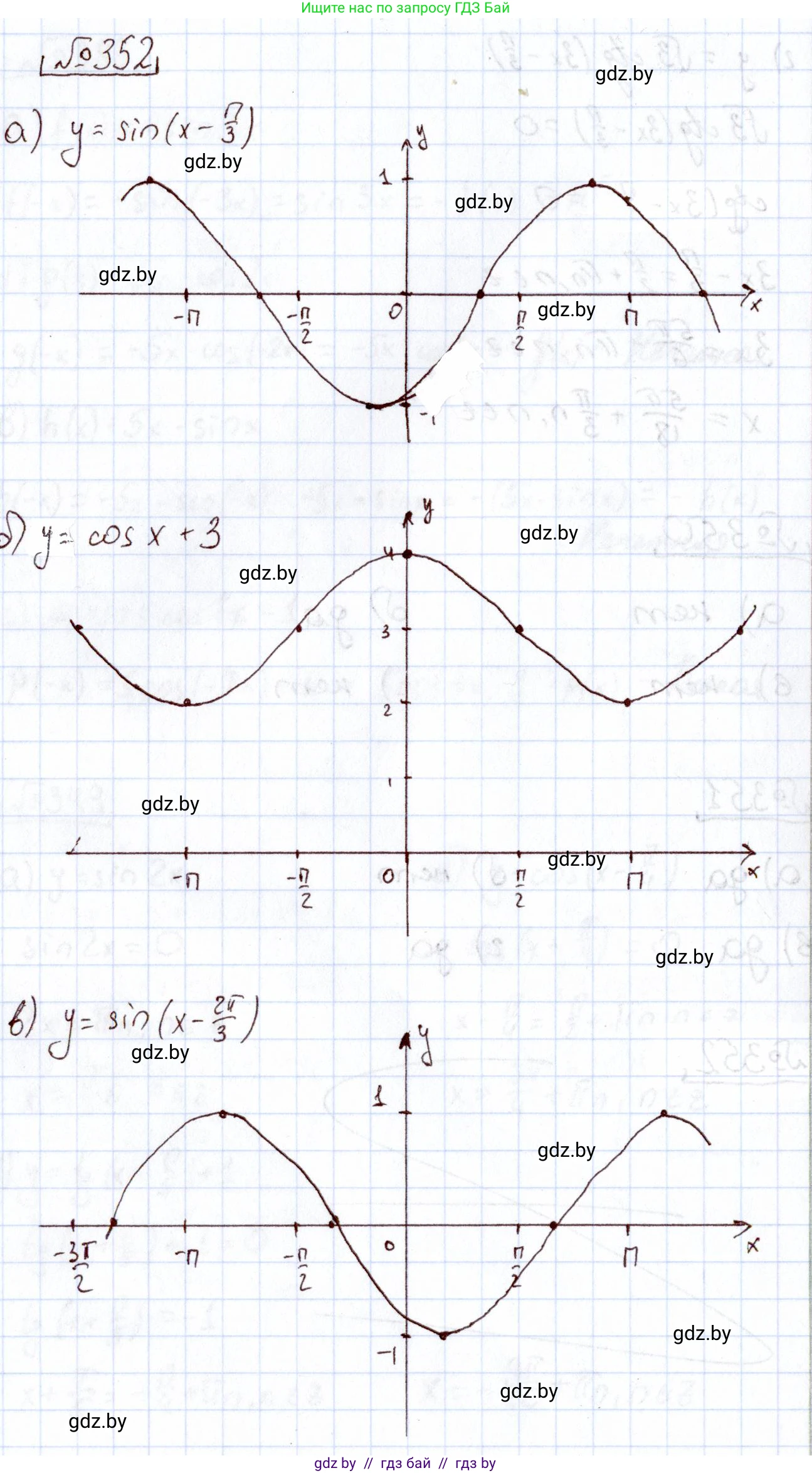 Алгебра, 11 класс Учебник, авторы: Арефьева Ирина Глебовна, Пирютко Ольга Николаевна, издательство Народная асвета, Минск, 2020, бирюзового цвета, страница 212, номер 352, Решение