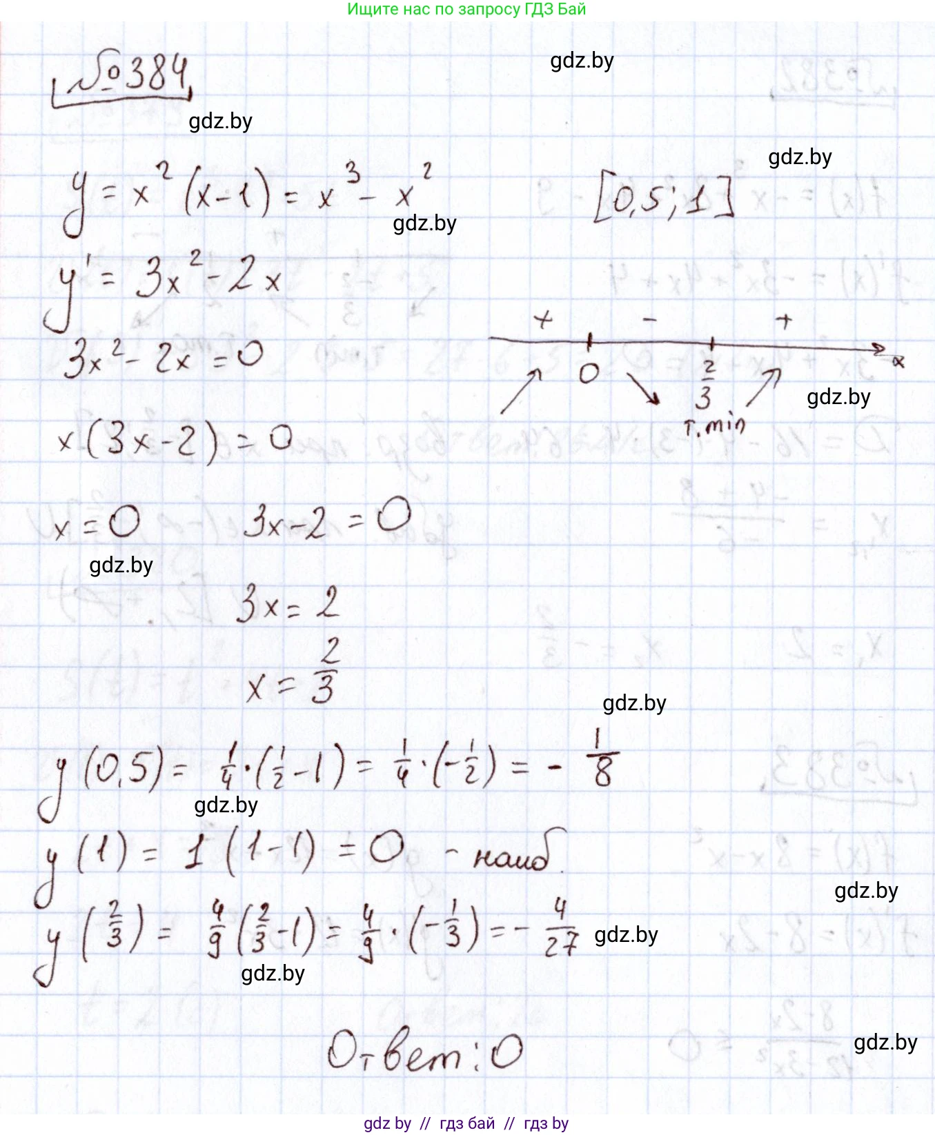 Алгебра, 11 класс Учебник, авторы: Арефьева Ирина Глебовна, Пирютко Ольга Николаевна, издательство Народная асвета, Минск, 2020, бирюзового цвета, страница 215, номер 384, Решение