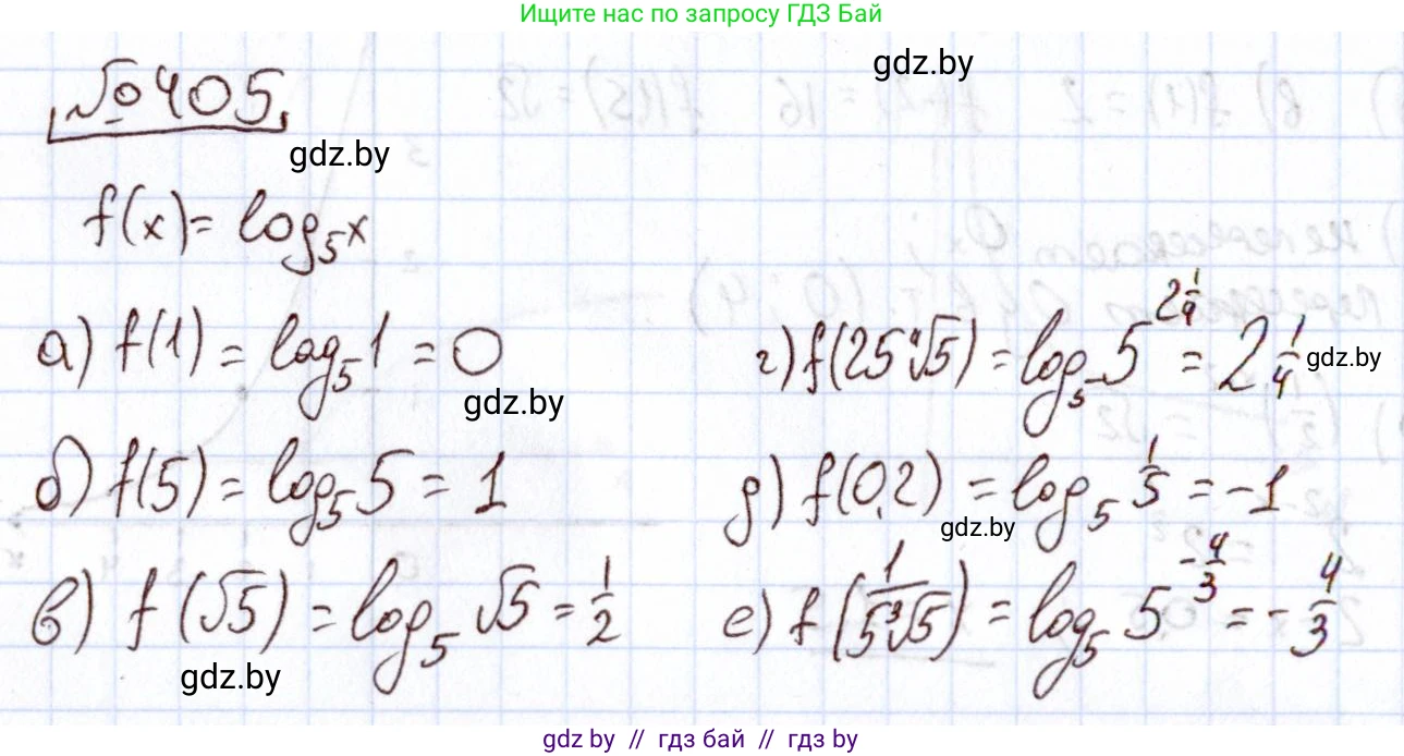 Алгебра, 11 класс Учебник, авторы: Арефьева Ирина Глебовна, Пирютко Ольга Николаевна, издательство Народная асвета, Минск, 2020, бирюзового цвета, страница 219, номер 405, Решение