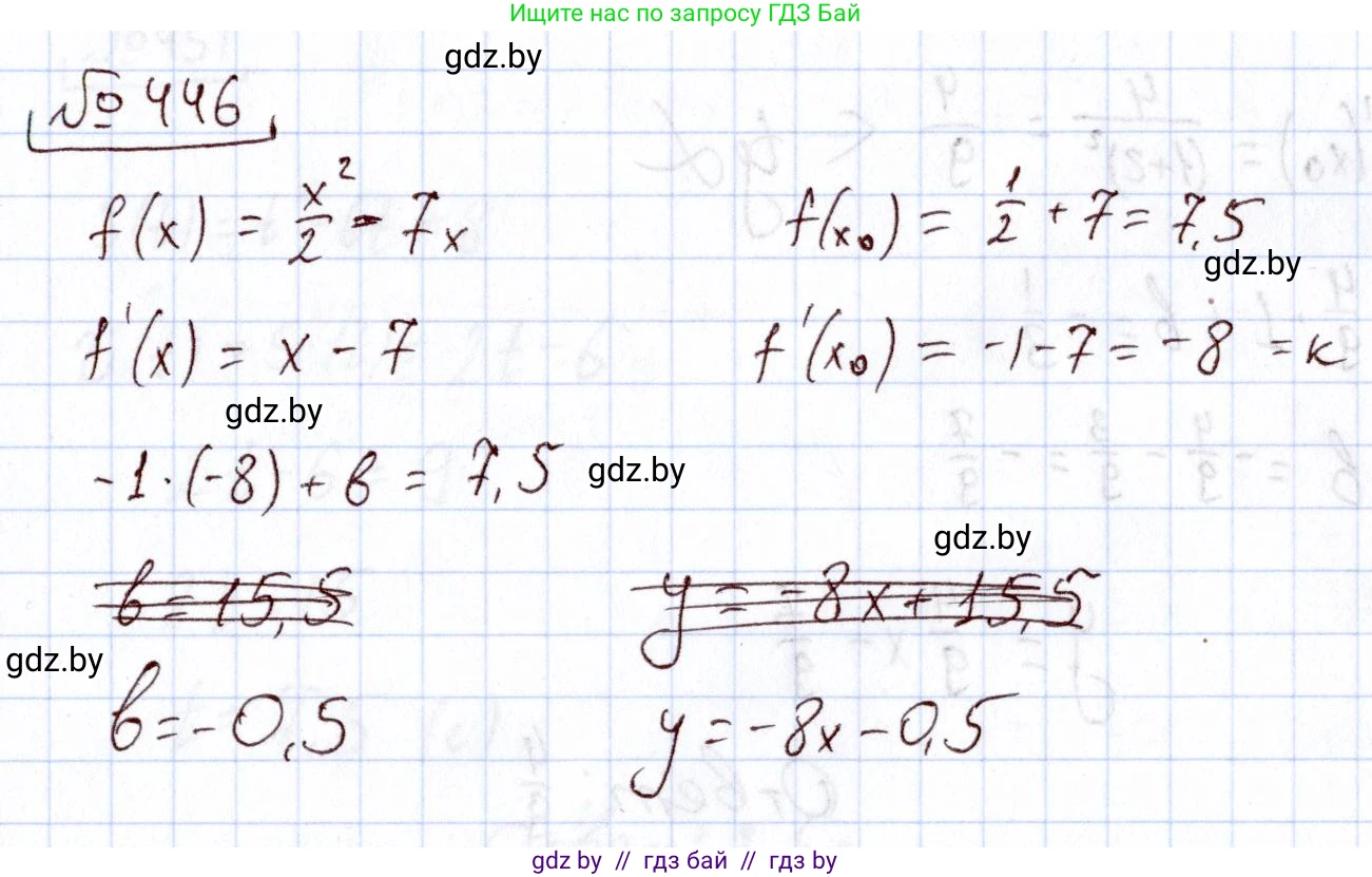 Алгебра, 11 класс Учебник, авторы: Арефьева Ирина Глебовна, Пирютко Ольга Николаевна, издательство Народная асвета, Минск, 2020, бирюзового цвета, страница 226, номер 446, Решение