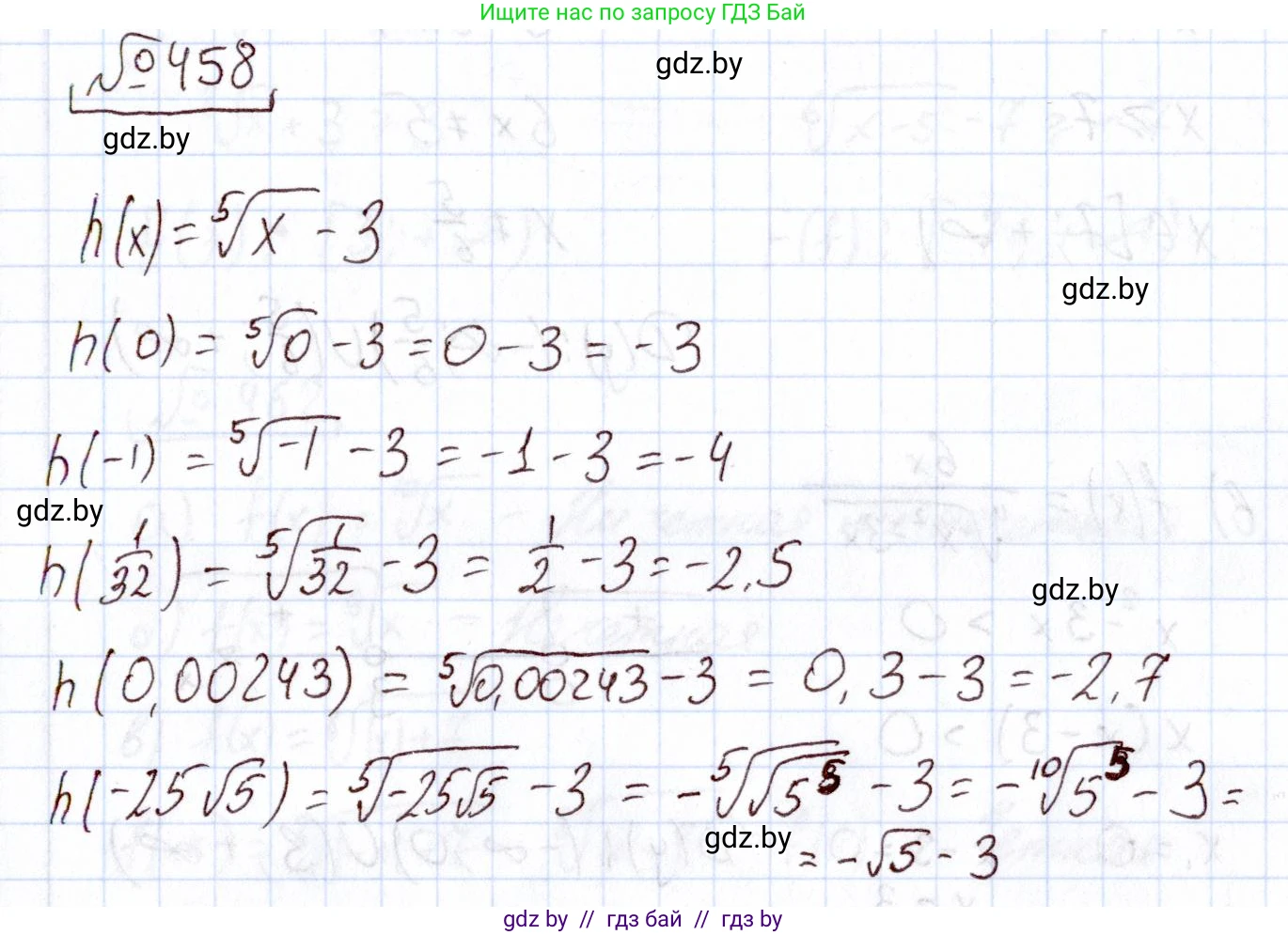 Алгебра, 11 класс Учебник, авторы: Арефьева Ирина Глебовна, Пирютко Ольга Николаевна, издательство Народная асвета, Минск, 2020, бирюзового цвета, страница 227, номер 458, Решение