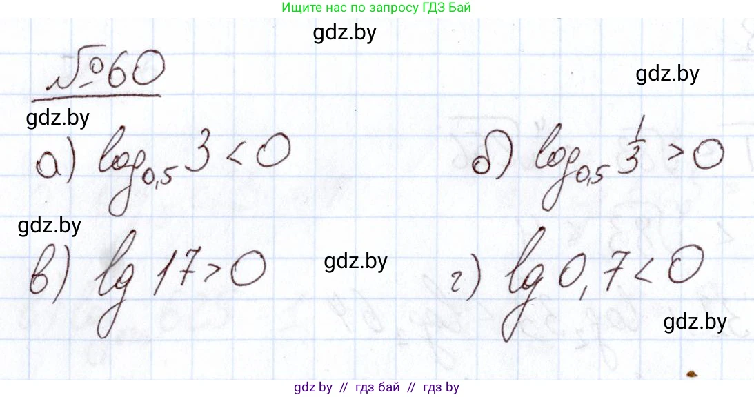Алгебра, 11 класс Учебник, авторы: Арефьева Ирина Глебовна, Пирютко Ольга Николаевна, издательство Народная асвета, Минск, 2020, бирюзового цвета, страница 173, номер 60, Решение