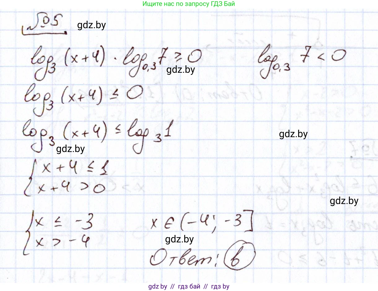 Алгебра, 11 класс Учебник, авторы: Арефьева Ирина Глебовна, Пирютко Ольга Николаевна, издательство Народная асвета, Минск, 2020, бирюзового цвета, страница 258, номер 5, Решение