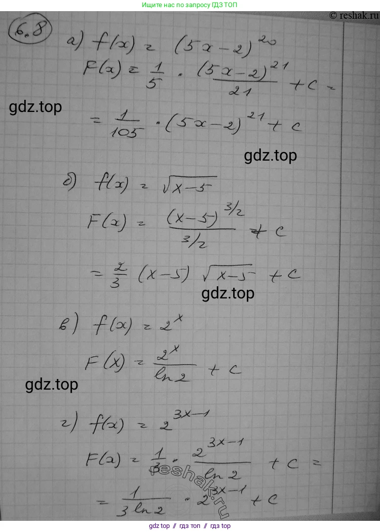Алгебра, 11 класс Учебник, авторы: Никольский Сергей Михайлович, Потапов Михаил Константинович, Решетников Николай Николаевич, Шевкин Александр Владимирович, издательство Просвещение, Москва, 2014, голубого цвета, страница 171, номер 6.8, Решение 2