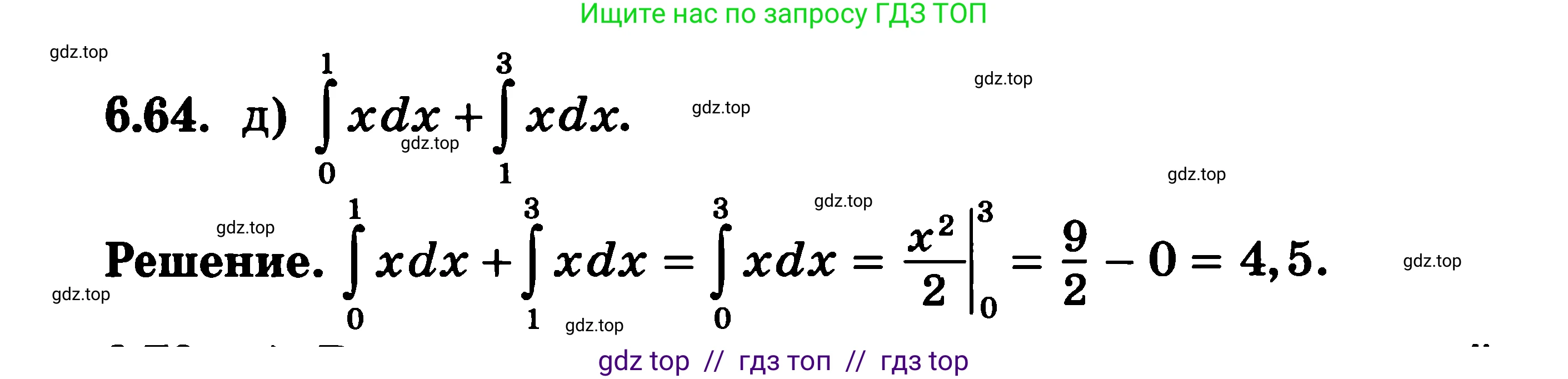 Алгебра, 11 класс Учебник, авторы: Никольский Сергей Михайлович, Потапов Михаил Константинович, Решетников Николай Николаевич, Шевкин Александр Владимирович, издательство Просвещение, Москва, 2014, голубого цвета, страница 195, номер 6.64, Решение 3