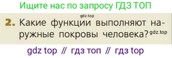 Биология, 8 класс Учебник, авторы: Пасечник Владимир Васильевич, Каменский Андрей Александрович, Швецов Глеб Геннадьевич, издательство Просвещение, Москва, 2019, страница 200, номер 2, Условие