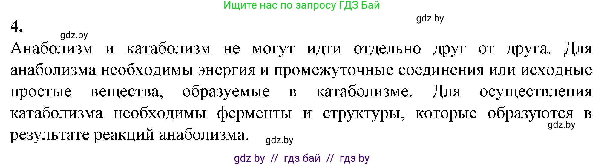 Биология, 11 класс рабочая тетрадь, авторы: Дашков Максим Леонидович, Головач Алексей Михайлович, издательство Аверсэв, Минск, 2021, жёлтого цвета, страница 48, номер 4, Решение