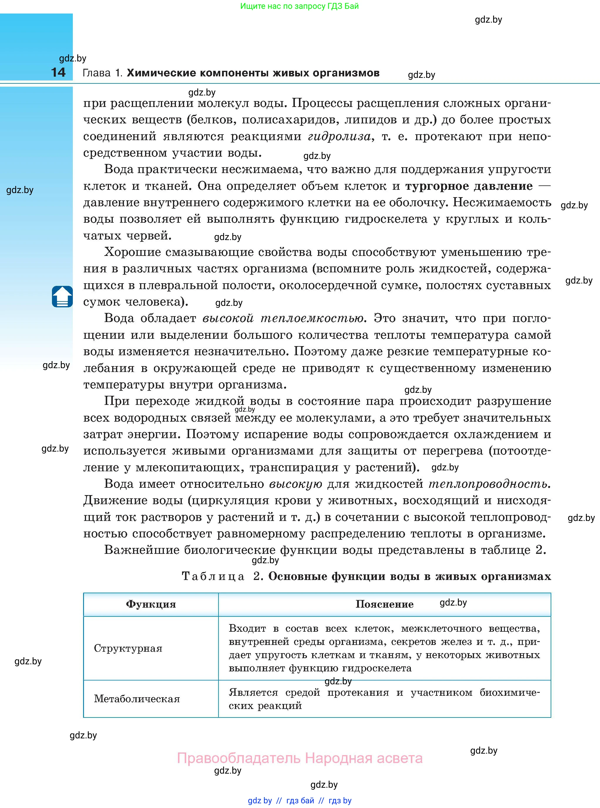 Биология, 11 класс Учебник, авторы: Дашков Максим Леонидович, Песнякевич Александр Георгиевич, Головач Алексей Михайлович, издательство Народная асвета, Минск, 2021, голубого цвета, страница 14