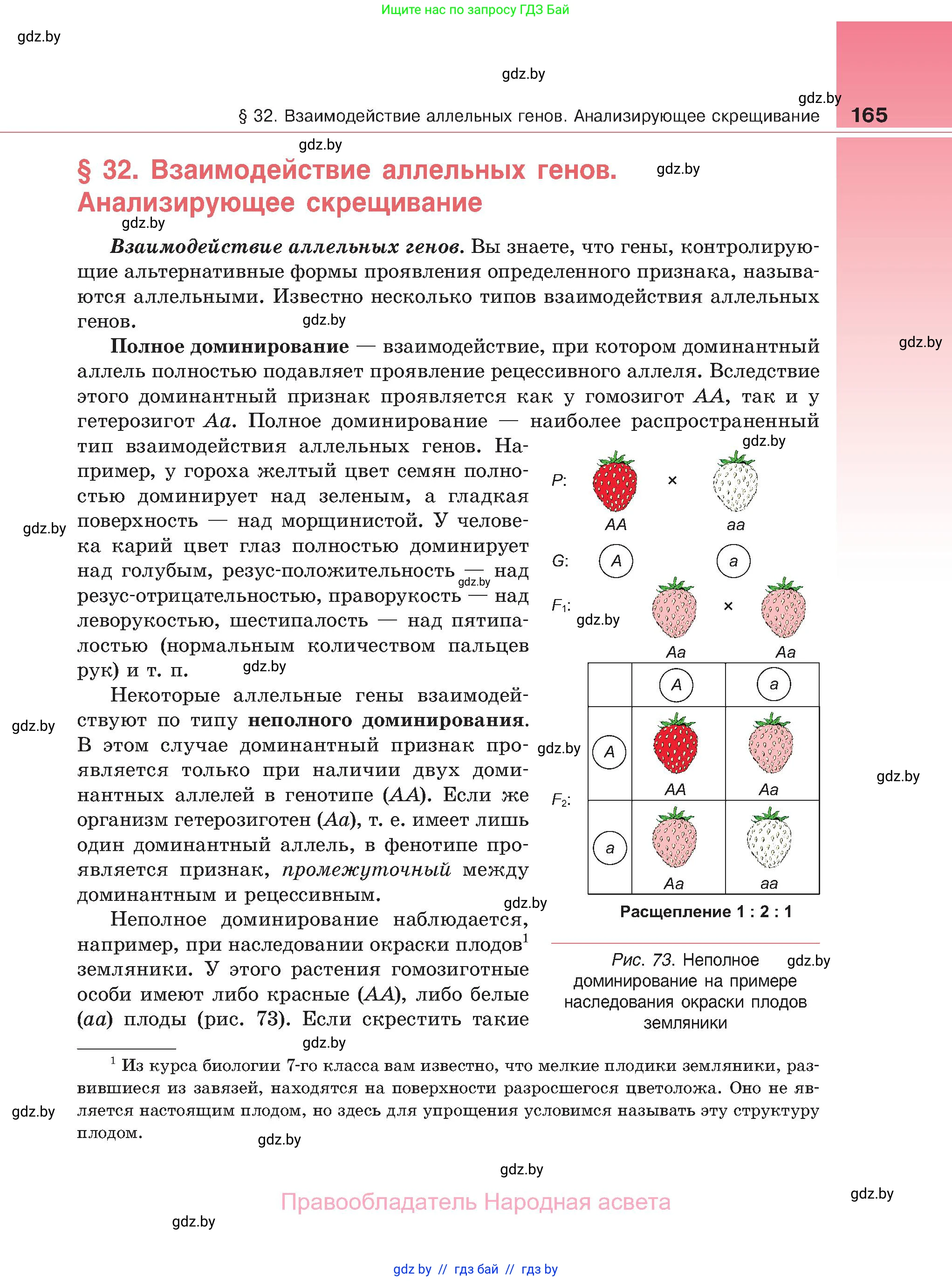 Биология, 11 класс Учебник, авторы: Дашков Максим Леонидович, Песнякевич Александр Георгиевич, Головач Алексей Михайлович, издательство Народная асвета, Минск, 2021, голубого цвета, страница 165