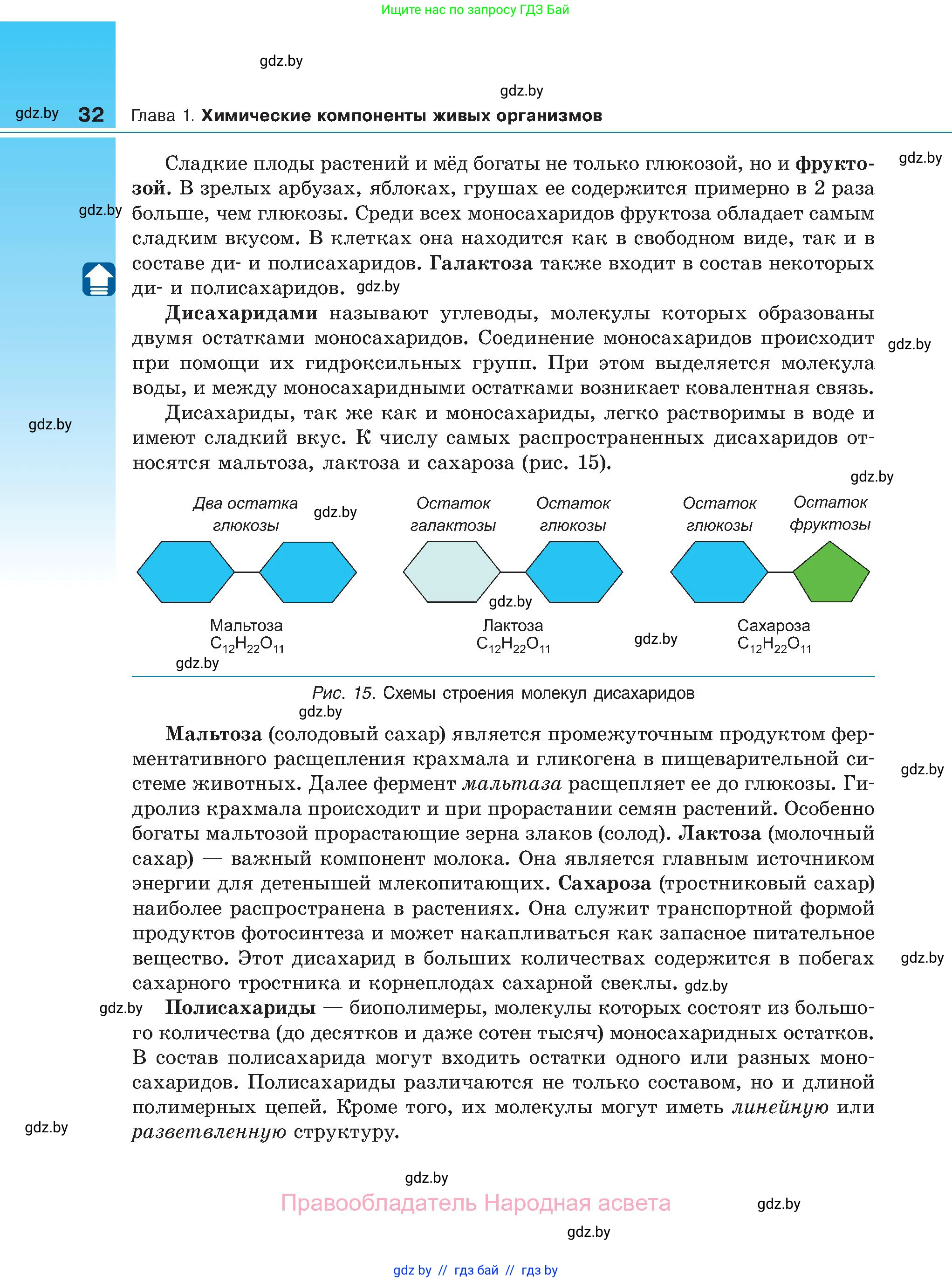 Биология, 11 класс Учебник, авторы: Дашков Максим Леонидович, Песнякевич Александр Георгиевич, Головач Алексей Михайлович, издательство Народная асвета, Минск, 2021, голубого цвета, страница 32