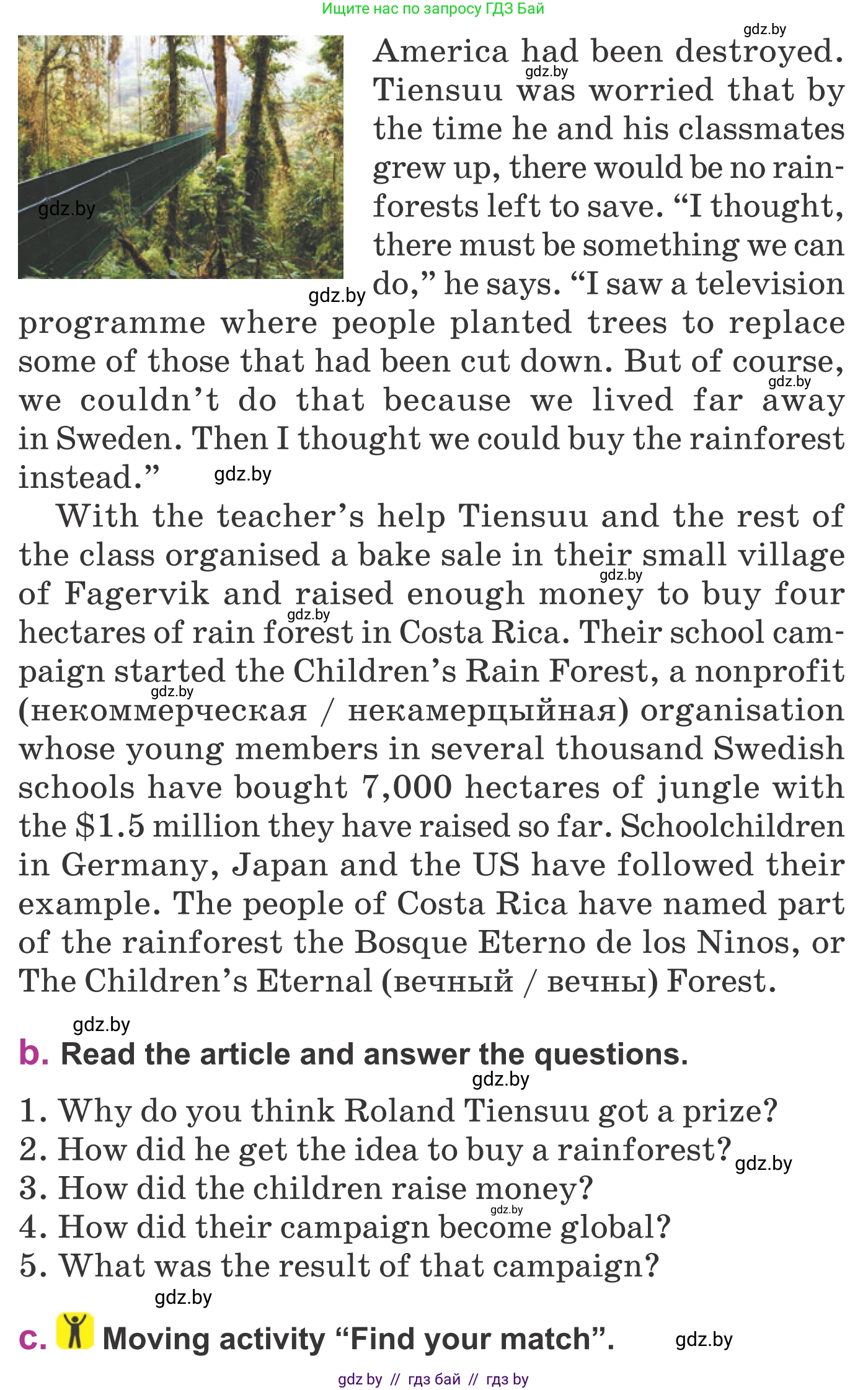 Английский язык (english), 6 класс Учебник, авторы: Демченко Наталья Валентиновна, Севрюкова Татьяна Юрьевна, Юхнель Наталья Валентиновна, Наумова Елена Георгиевна, Рыбалко О Н, Манешина А В, Маслёнченко Н А, издательство Вышэйшая школа, Минск, 2018, красного цвета, Часть 2, страница 115, номер 2, Условие (продолжение 2)