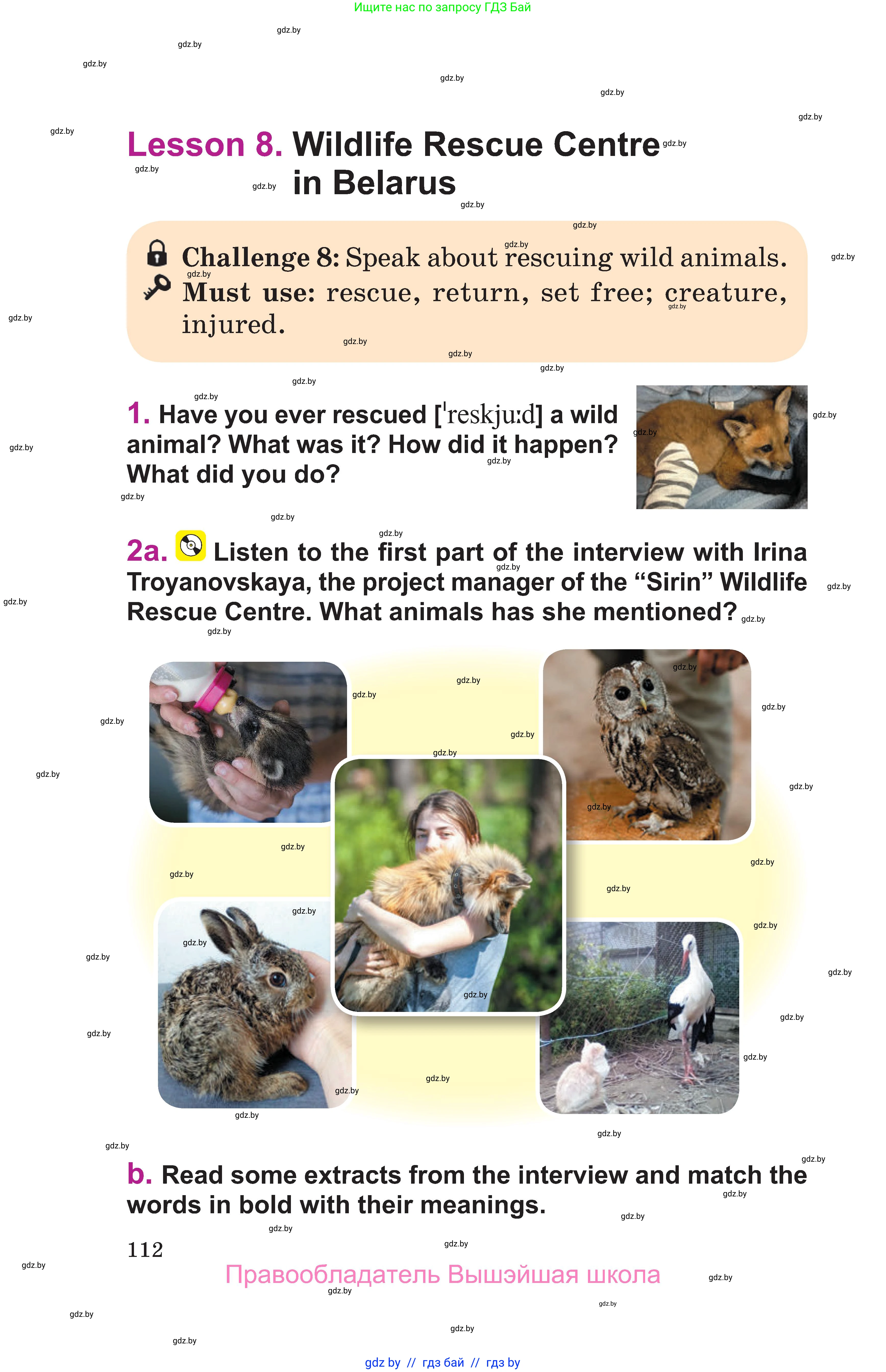 Английский язык (english), 6 класс Учебник, авторы: Демченко Наталья Валентиновна, Севрюкова Татьяна Юрьевна, Юхнель Наталья Валентиновна, Наумова Елена Георгиевна, Рыбалко О Н, Манешина А В, Маслёнченко Н А, издательство Вышэйшая школа, Минск, 2018, красного цвета, Часть 1, страница 112