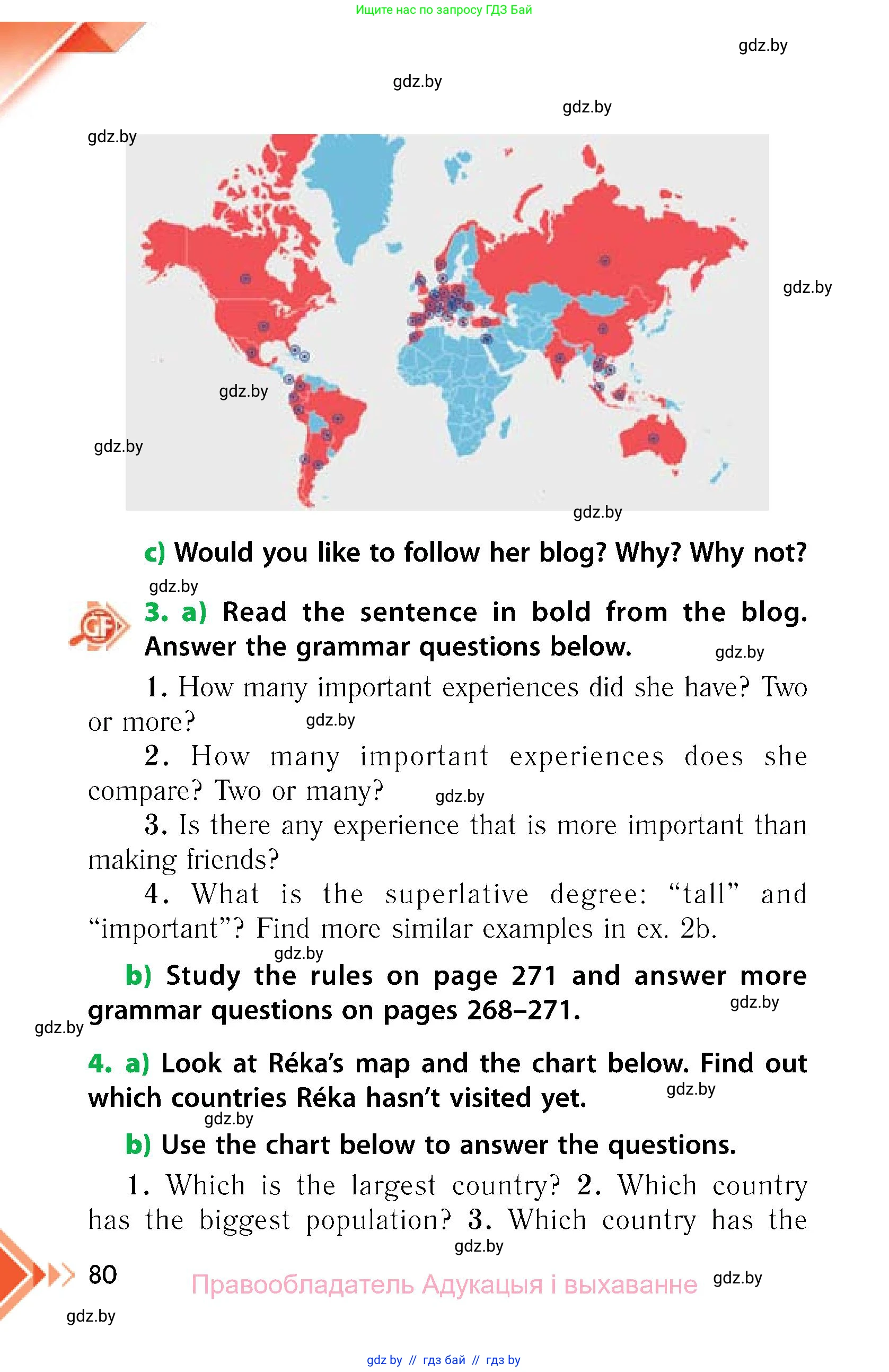 Английский язык (english), 6 класс Учебник, авторы: Юхнель Наталья Валентиновна, Наумова Елена Георгиевна, Малиновская Елена Александровна, издательство Адукацыя i выхаванне, Минск, 2021, страница 80