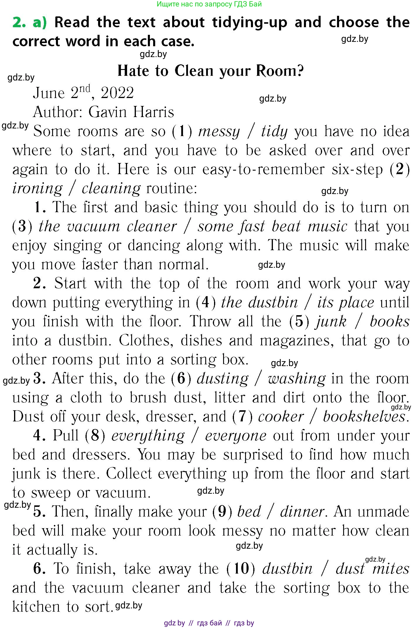 Английский язык (english), 6 класс Учебник, авторы: Юхнель Наталья Валентиновна, Наумова Елена Георгиевна, Малиновская Елена Александровна, издательство Адукацыя i выхаванне, Минск, 2021, страница 135, номер 2, Условие