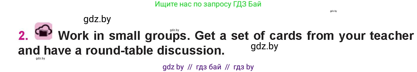Английский язык (english), 10 класс Учебник (Student's book), авторы: Демченко Наталья Валентиновна, Юхнель Наталья Валентиновна, Севрюкова Татьяна Юрьевна, Бушуева Эдите Владиславовна, Лапицкая Людмила Михайловна (Lapitskaya Ludmila), издательство Вышэйшая школа, Минск, 2021, голубого цвета, Часть ( Part) 1, страница 40, номер 2, Условие