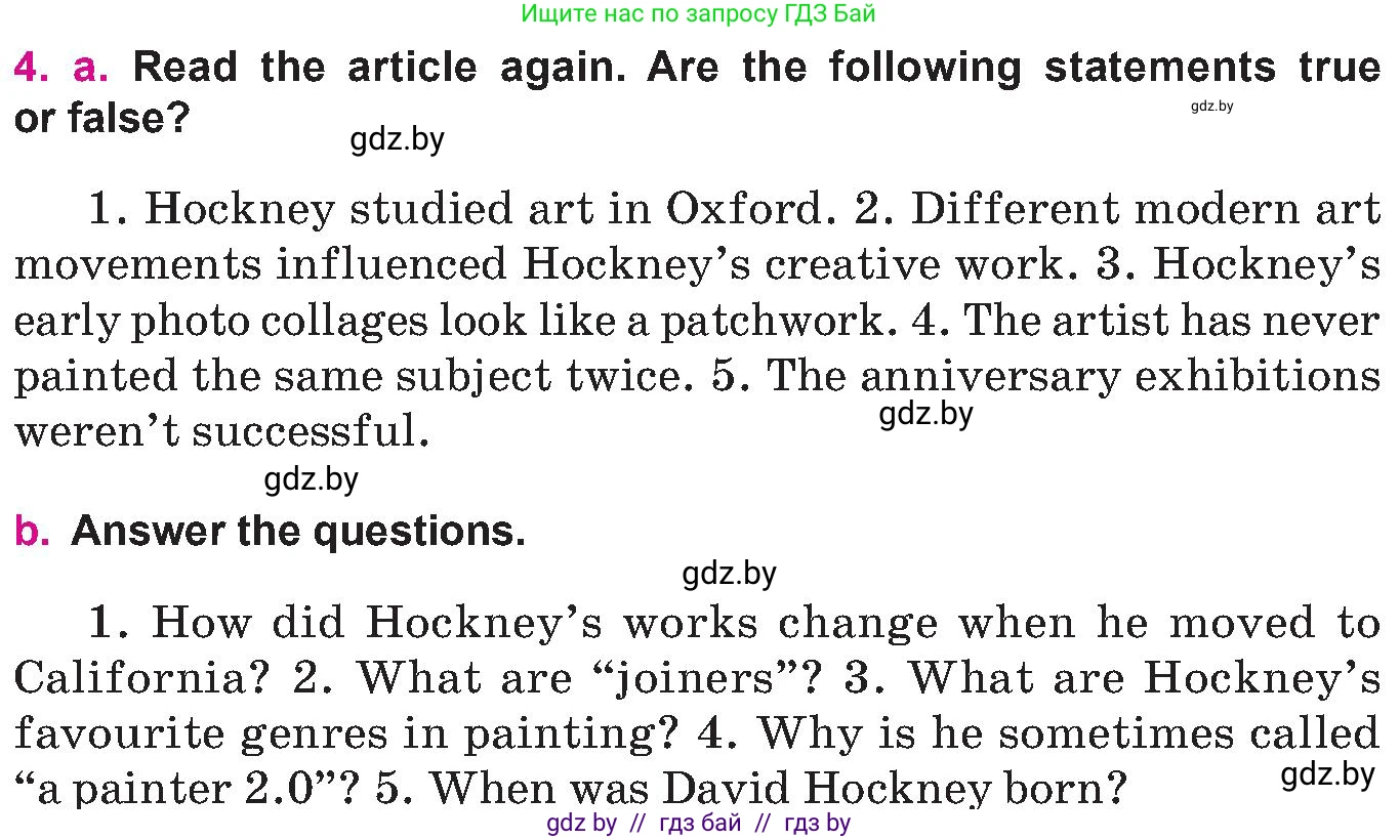 Английский язык (english), 10 класс Учебник (Student's book), авторы: Демченко Наталья Валентиновна, Юхнель Наталья Валентиновна, Севрюкова Татьяна Юрьевна, Бушуева Эдите Владиславовна, Лапицкая Людмила Михайловна (Lapitskaya Ludmila), издательство Вышэйшая школа, Минск, 2021, голубого цвета, Часть ( Part) 2, страница 40, номер 4, Условие