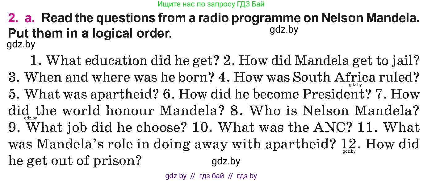 Английский язык (english), 10 класс Учебник (Student's book), авторы: Демченко Наталья Валентиновна, Юхнель Наталья Валентиновна, Севрюкова Татьяна Юрьевна, Бушуева Эдите Владиславовна, Лапицкая Людмила Михайловна (Lapitskaya Ludmila), издательство Вышэйшая школа, Минск, 2021, голубого цвета, Часть ( Part) 2, страница 119, номер 2, Условие