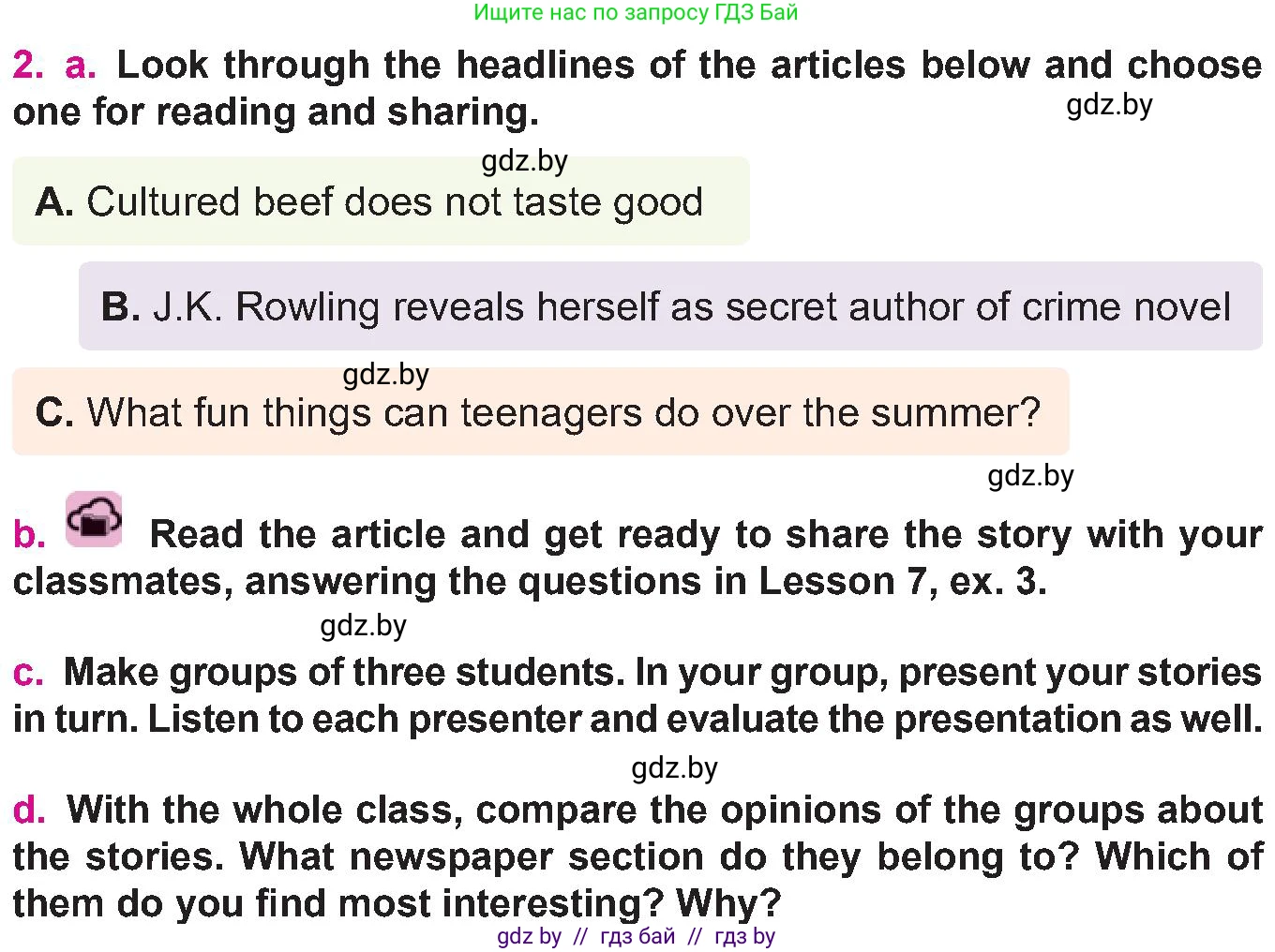 Английский язык (english), 10 класс Учебник (Student's book), авторы: Демченко Наталья Валентиновна, Юхнель Наталья Валентиновна, Севрюкова Татьяна Юрьевна, Бушуева Эдите Владиславовна, Лапицкая Людмила Михайловна (Lapitskaya Ludmila), издательство Вышэйшая школа, Минск, 2021, голубого цвета, Часть ( Part) 2, страница 156, номер 2, Условие