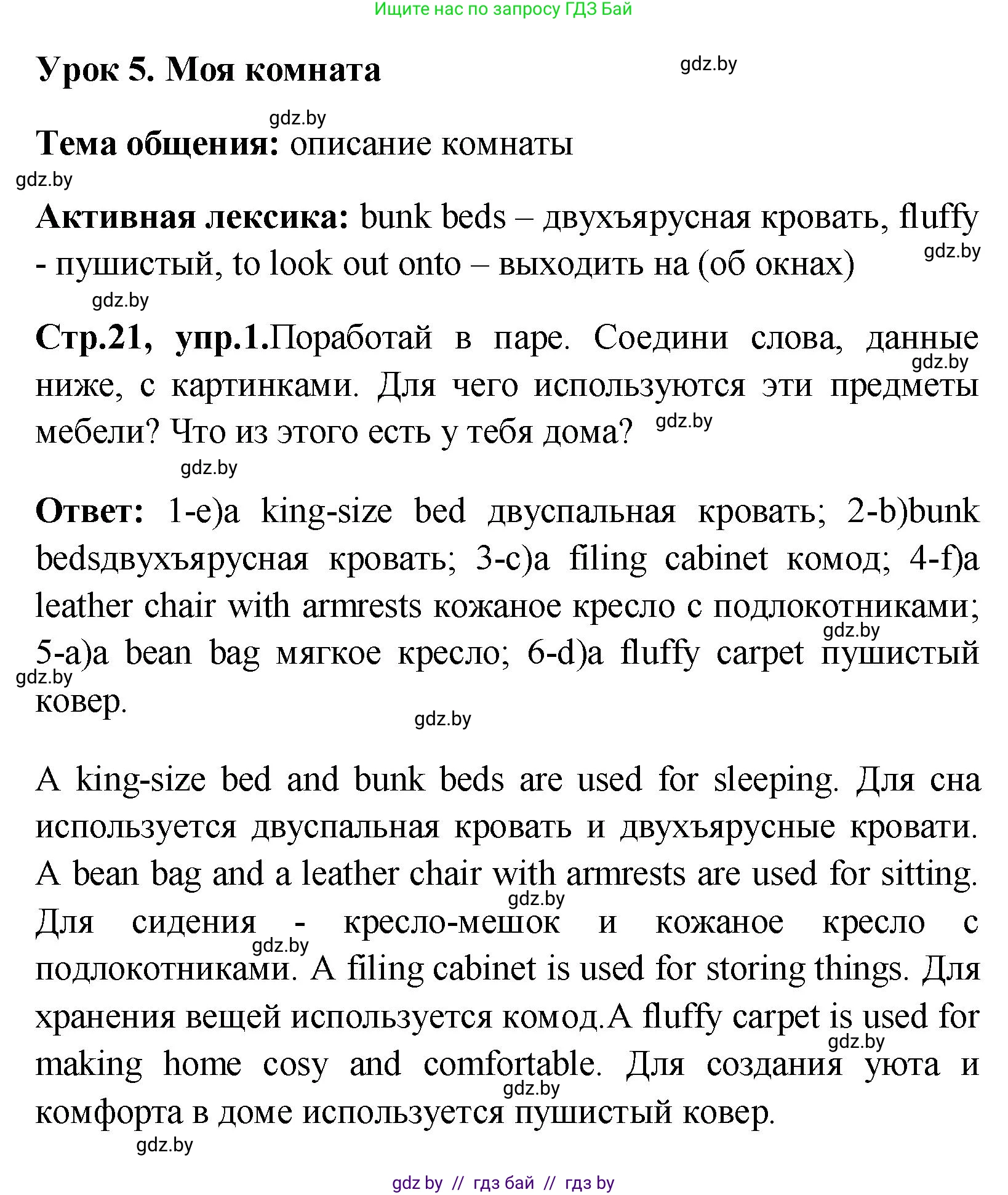 Английский язык (english), 10 класс Учебник (Student's book), авторы: Демченко Наталья Валентиновна, Юхнель Наталья Валентиновна, Севрюкова Татьяна Юрьевна, Бушуева Эдите Владиславовна, Лапицкая Людмила Михайловна (Lapitskaya Ludmila), издательство Вышэйшая школа, Минск, 2021, голубого цвета, Часть ( Part) 1, страница 21, номер 1, Решение