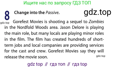 Английский язык (english), 10 класс Учебник (Student's book), авторы: Афанасьева Ольга Васильевна (Afanasyeva Olga), Дули Дженни (Dooley Jenny), Михеева Ирина Владимировна (Mikheeva Irina), Оби Боб (Obee Bob), Эванс Вирджиния (Evans Virginia), издательство Просвещение, Москва, 2019, красного цвета, страница 179, номер 8, Условие