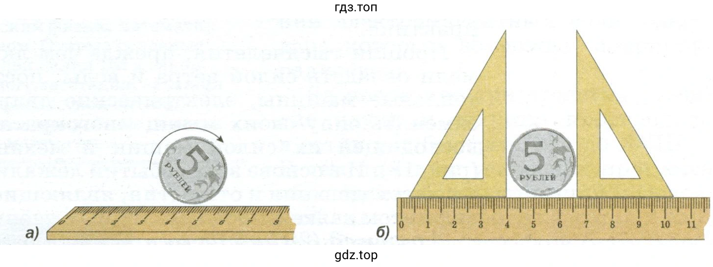 Определить длину окружности монеты