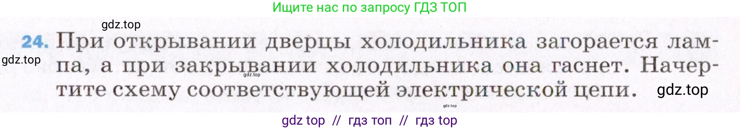 Физика, 8 класс Учебник, авторы: Пёрышкин И М, Иванов Александр Иванович, издательство Просвещение, Москва, 2021 - 2022, белого цвета, страница 243, номер 24, Условие