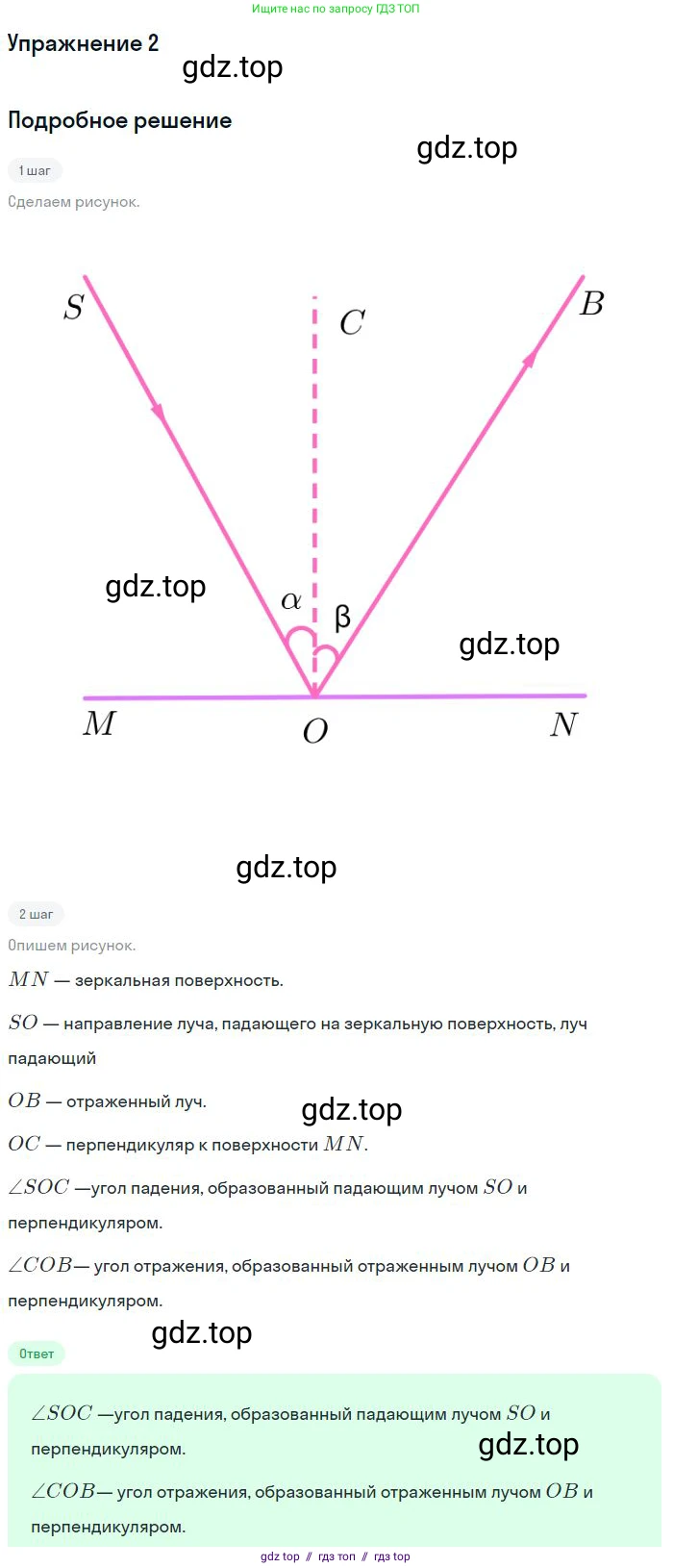 Физика, 8 класс Учебник, авторы: Пёрышкин И М, Иванов Александр Иванович, издательство Просвещение, Москва, 2021 - 2022, белого цвета, страница 202, номер 2, Решение