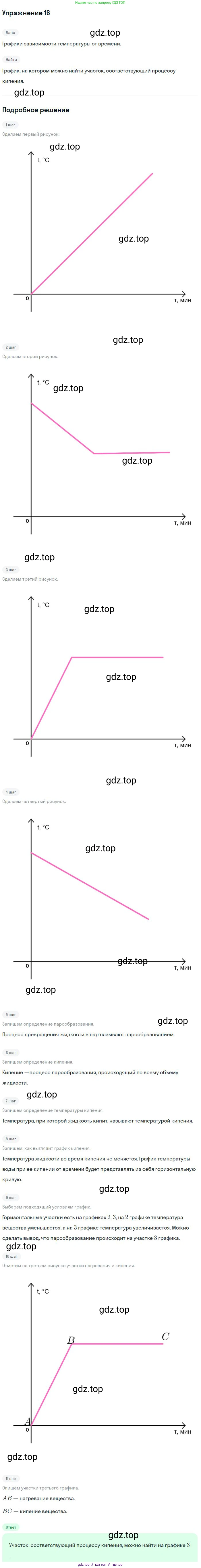 Физика, 8 класс Учебник, авторы: Пёрышкин И М, Иванов Александр Иванович, издательство Просвещение, Москва, 2021 - 2022, белого цвета, страница 241, номер 16, Решение