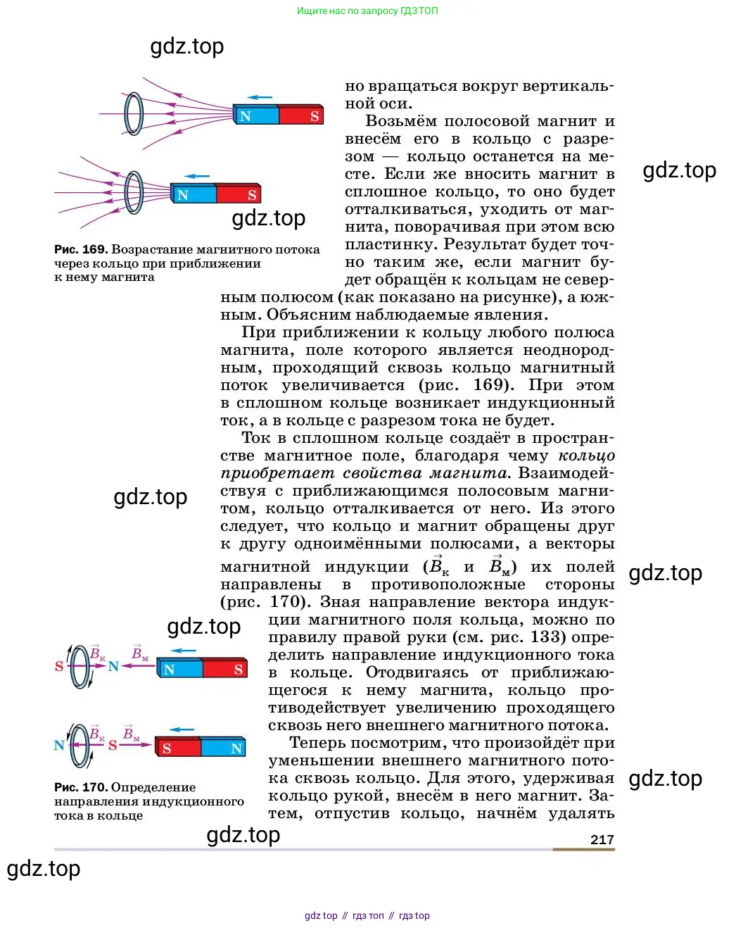 Физика, 8 класс Учебник, автор: Пёрышкин И М, издательство Просвещение, Москва, 2023, белого цвета, страница 217