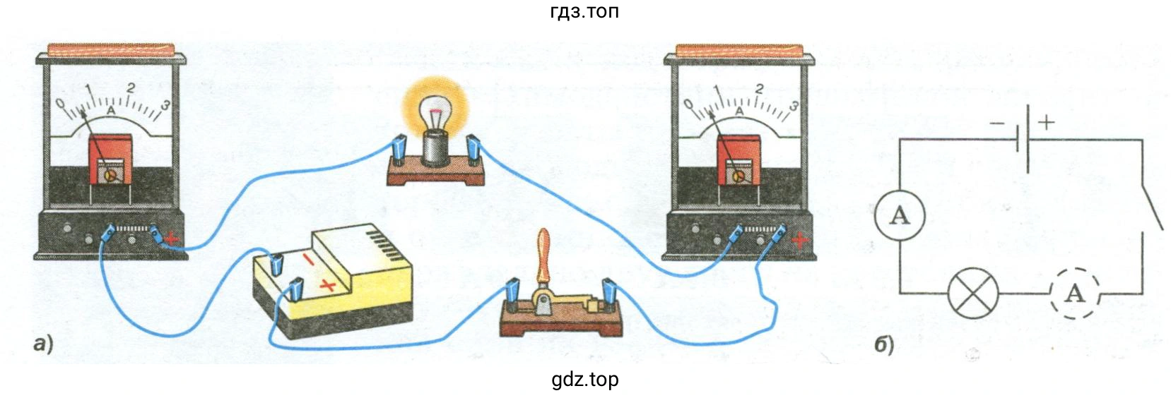 Как правильно подключить элементы электрической цепи при изменении полярности подключения источника тока?