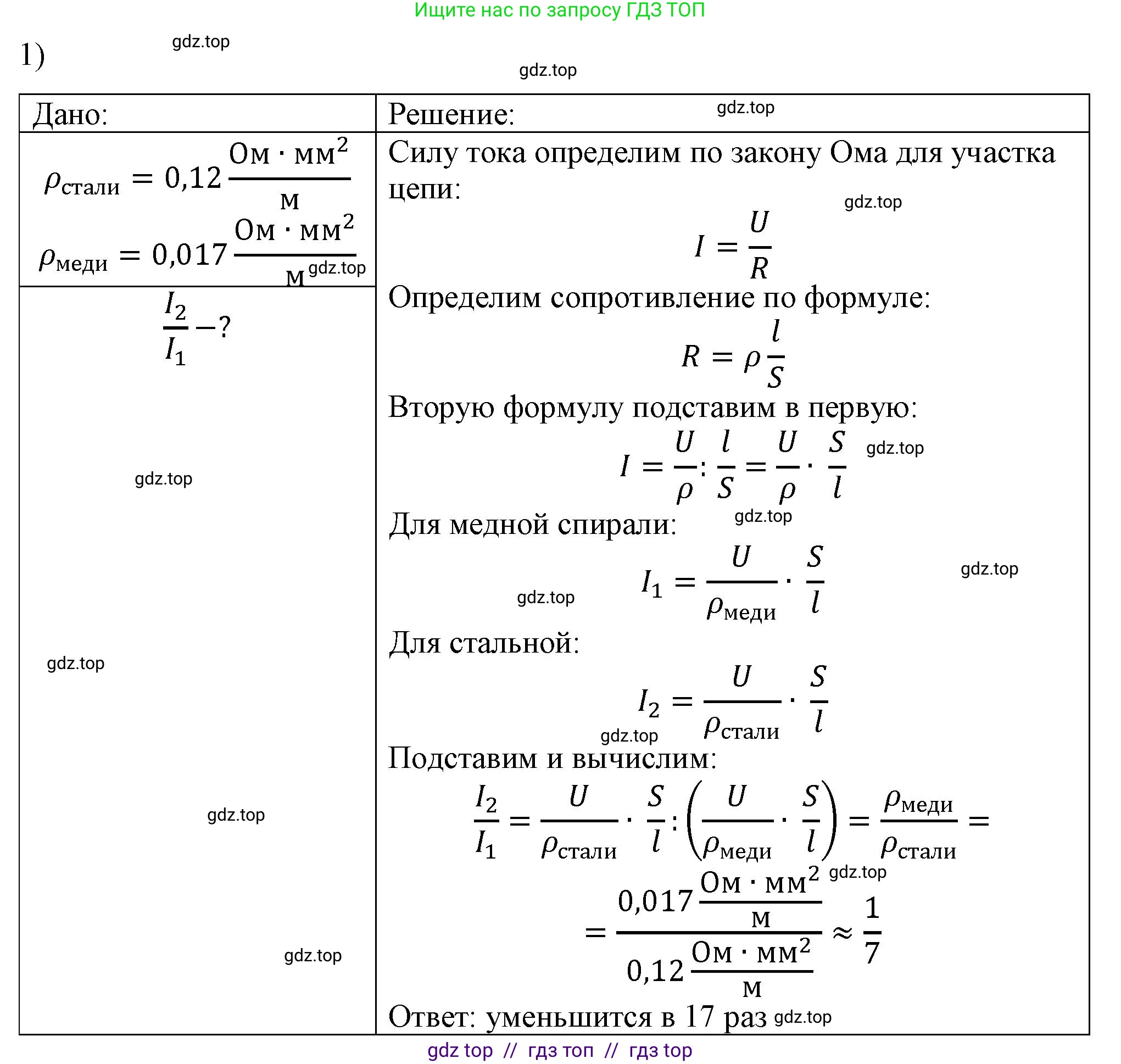 Физика, 8 класс Учебник, автор: Пёрышкин И М, издательство Просвещение, Москва, 2023, белого цвета, страница 158, номер 1, Решение 1