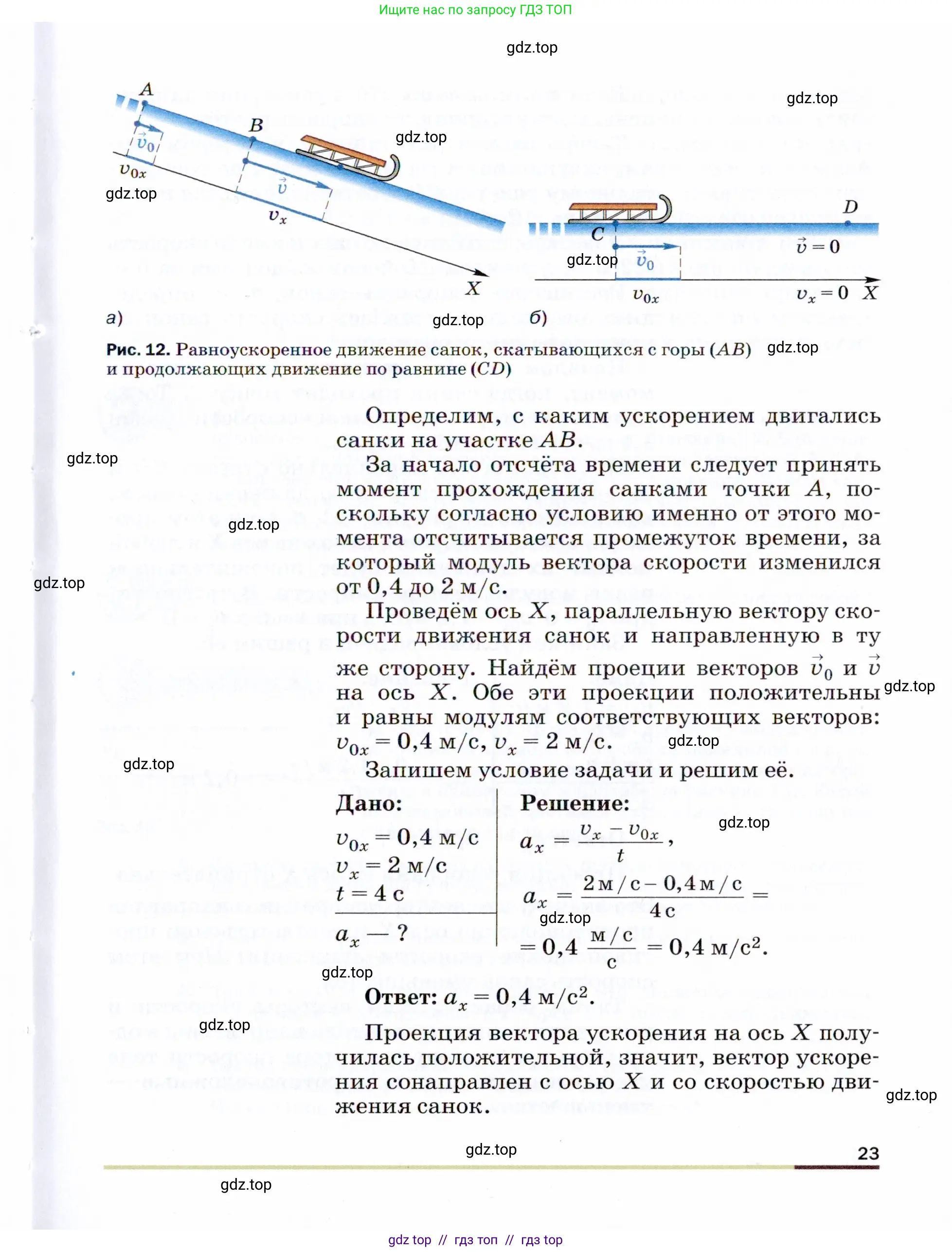 Физика, 9 класс Учебник, авторы: Пёрышкин И М, Гутник Елена Моисеевна, Иванов Александр Иванович, Петрова Мария Арсеньевна, издательство Просвещение, Москва, 2021 - 2022, страница 23