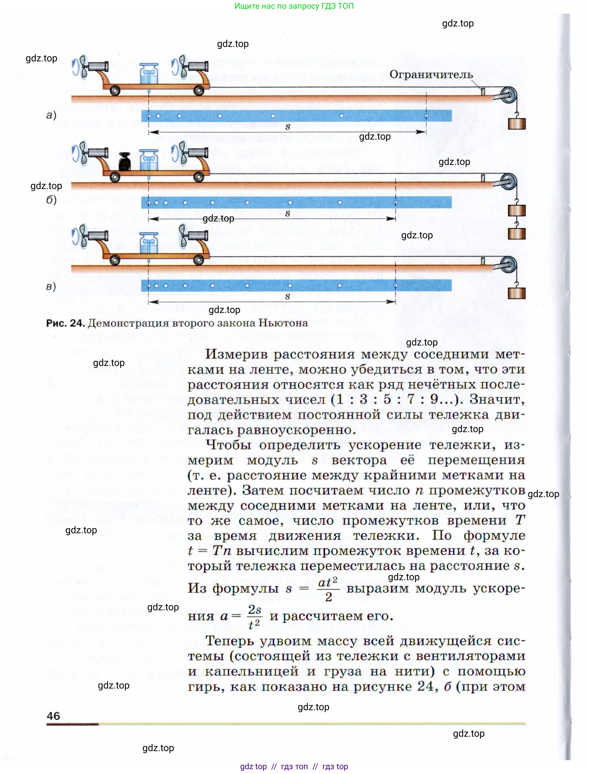 Физика, 9 класс Учебник, авторы: Пёрышкин И М, Гутник Елена Моисеевна, Иванов Александр Иванович, Петрова Мария Арсеньевна, издательство Просвещение, Москва, 2021 - 2022, страница 46