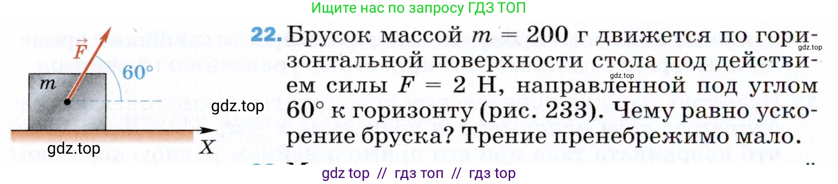 Физика, 9 класс Учебник, авторы: Пёрышкин И М, Гутник Елена Моисеевна, Иванов Александр Иванович, Петрова Мария Арсеньевна, издательство Просвещение, Москва, 2021 - 2022, страница 338, номер 22, Условие