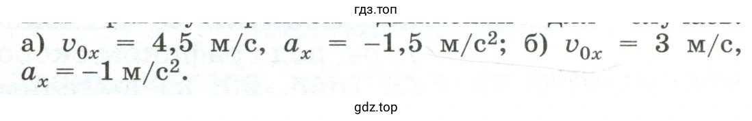Построить графики проекции вектора скорости при прямолинейном равноускоренном движении
