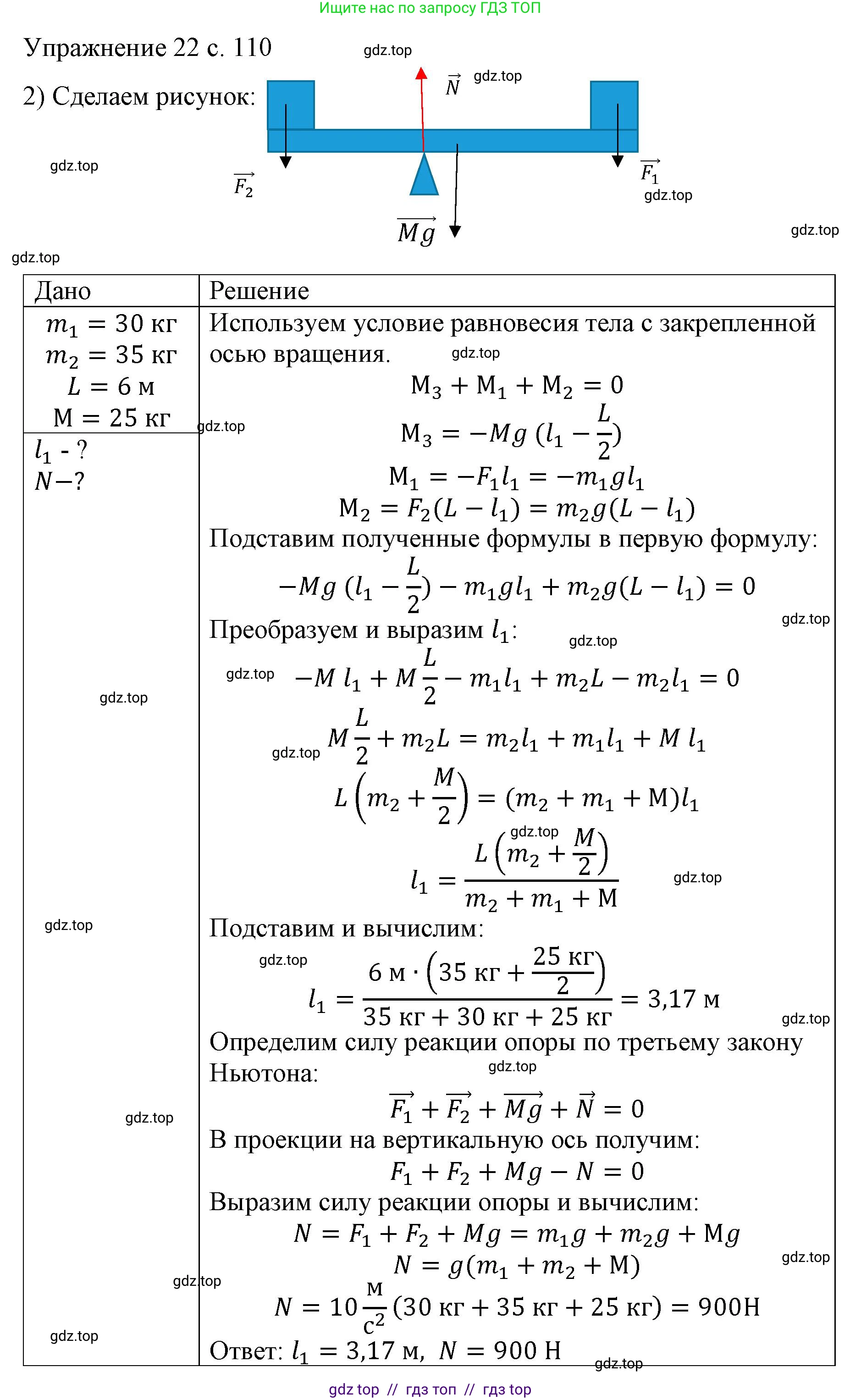 Физика, 9 класс Учебник, авторы: Пёрышкин И М, Гутник Елена Моисеевна, Иванов Александр Иванович, Петрова Мария Арсеньевна, издательство Просвещение, Москва, 2023, белого цвета, страница 110, номер 2, Решение
