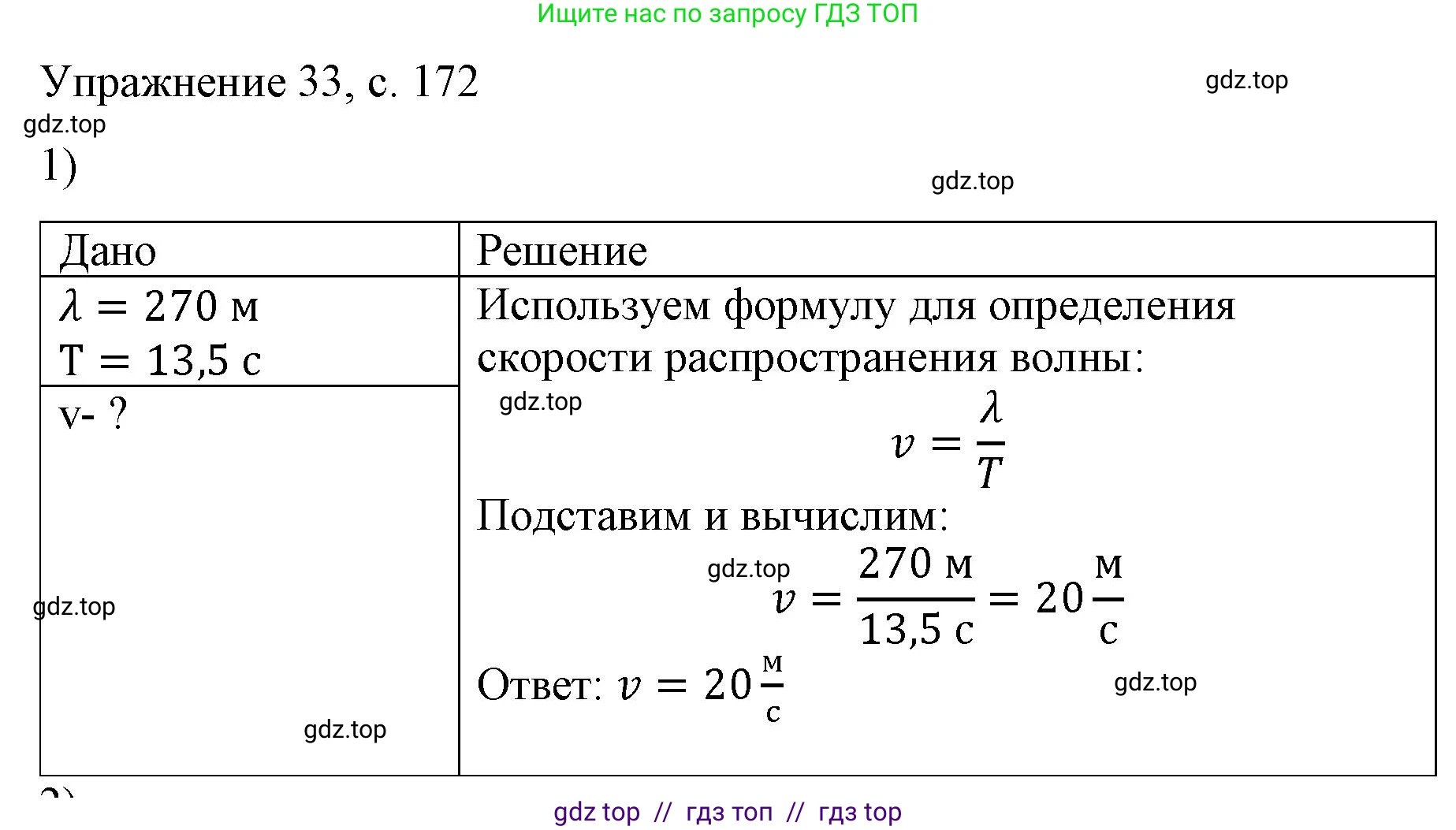 Физика, 9 класс Учебник, авторы: Пёрышкин И М, Гутник Елена Моисеевна, Иванов Александр Иванович, Петрова Мария Арсеньевна, издательство Просвещение, Москва, 2023, белого цвета, страница 171, номер 1, Решение