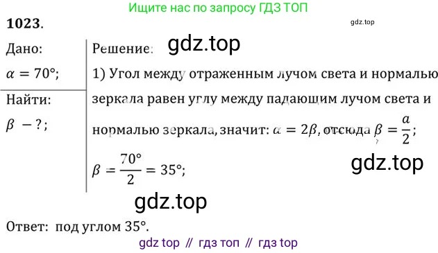 Физика, 10-11 класс Задачник, автор: Рымкевич Андрей Павлович, издательство Просвещение, Москва, 2016, белого цвета, страница 136, номер 1023, Решение 1