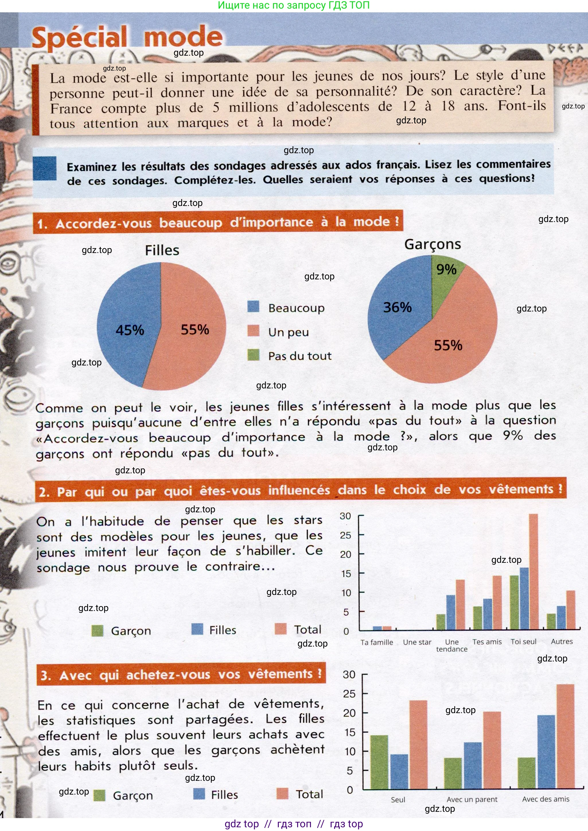 Французский язык, 7 класс Учебник, авторы: Селиванова Наталья Алексеевна (Sélivanova N), Шашурина Алла Юрьевна (Chachourina A), издательство Просвещение, Москва, 2019, страница 54, Условие