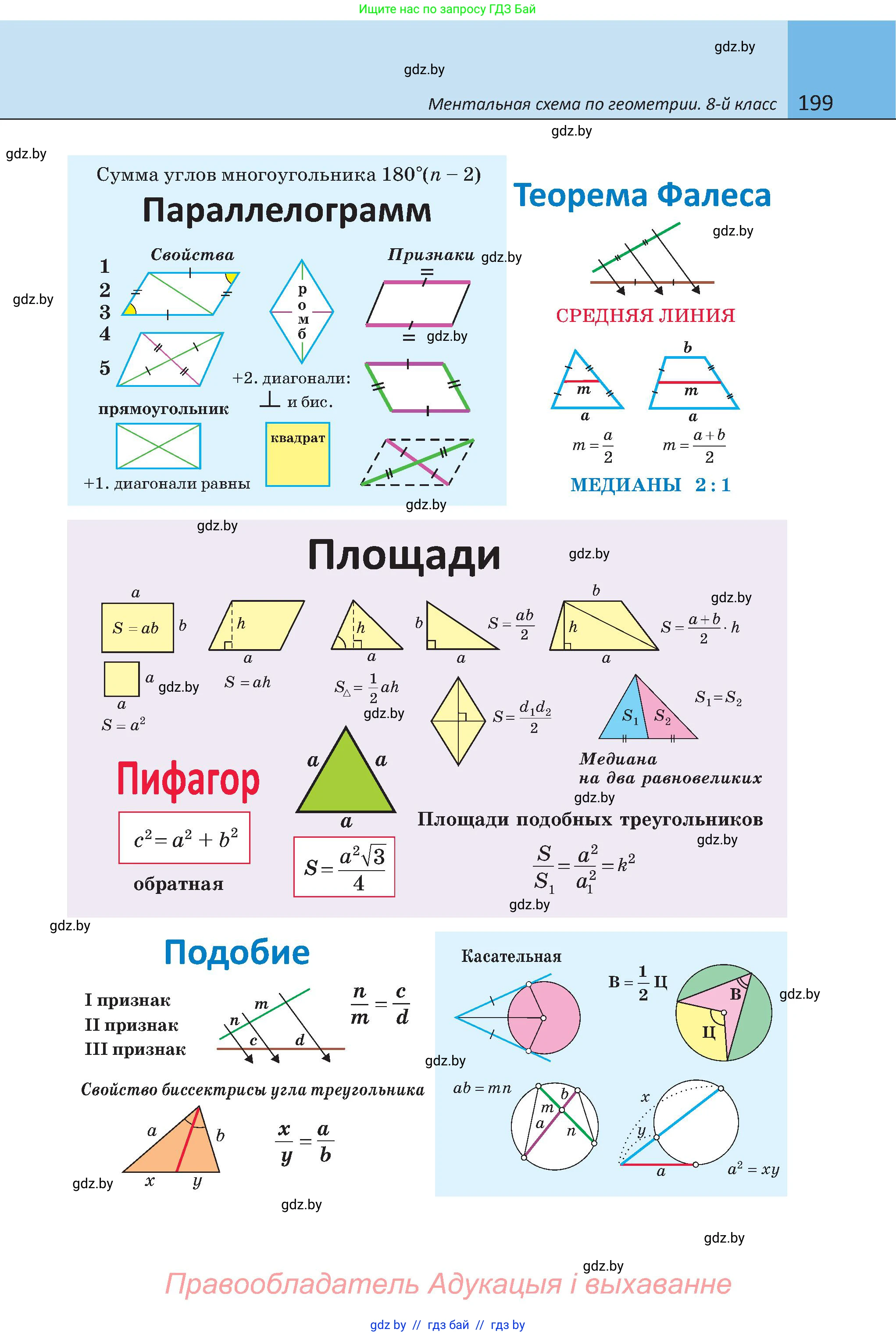 Геометрия, 8 класс Учебник, авторы: Казаков Валерий Владимирович, Казакова Ольга Олеговна, издательство Адукацыя i выхаванне, Минск, 2024, оранжевого цвета, страница 92, номер 199, Условие