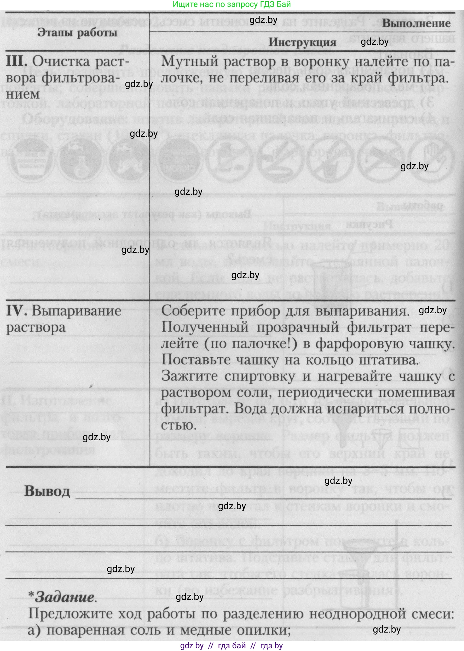 Химия, 7 класс Тетрадь для практических работ, автор: Борушко Ирина Ивановна, издательство Сэр-Вит, Минск, 2022, розового цвета, Часть 1, страница 10, Условие (продолжение 4)