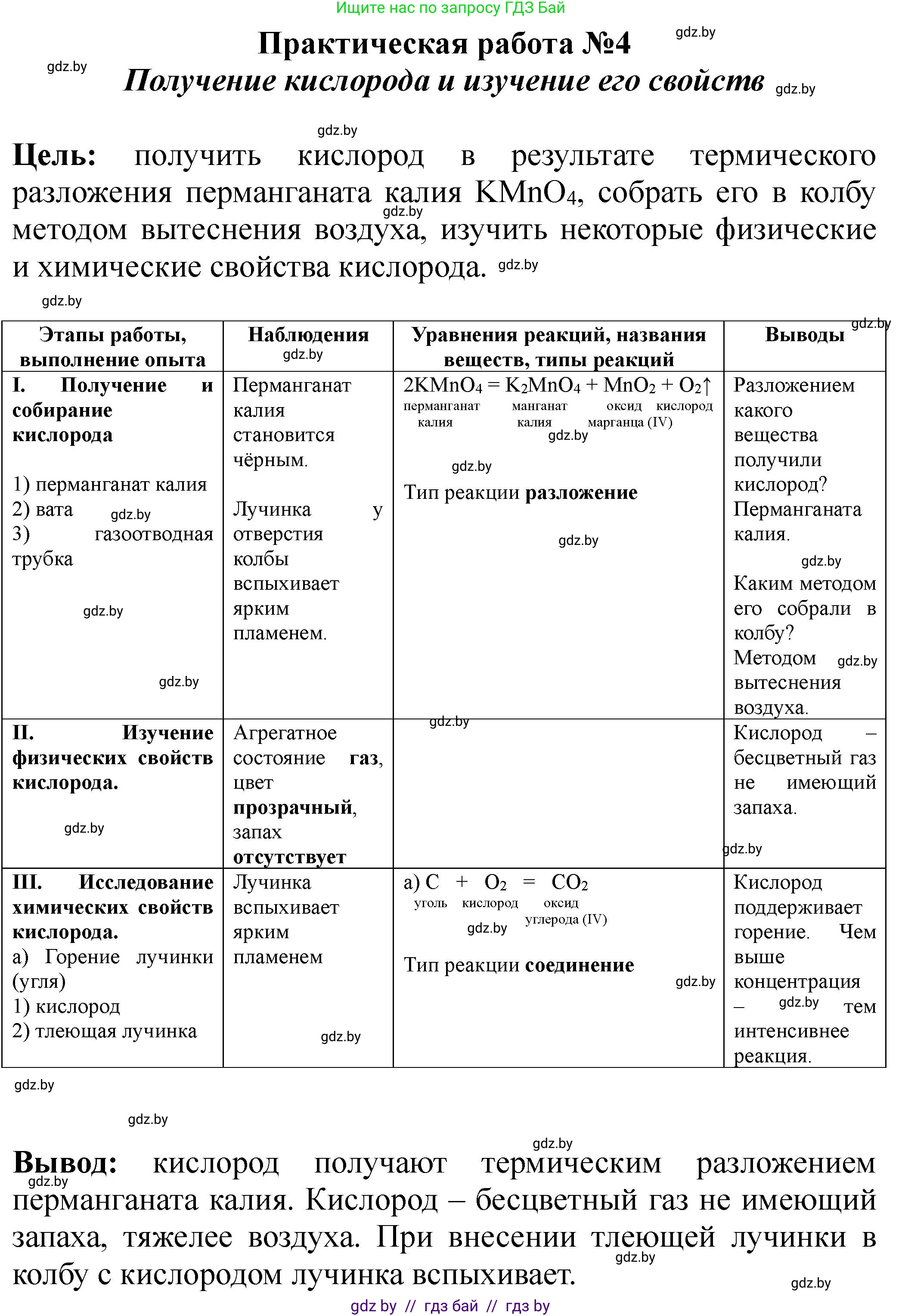 Химия, 7 класс Тетрадь для практических работ, автор: Борушко Ирина Ивановна, издательство Сэр-Вит, Минск, 2022, розового цвета, Часть 1, страница 20, Решение